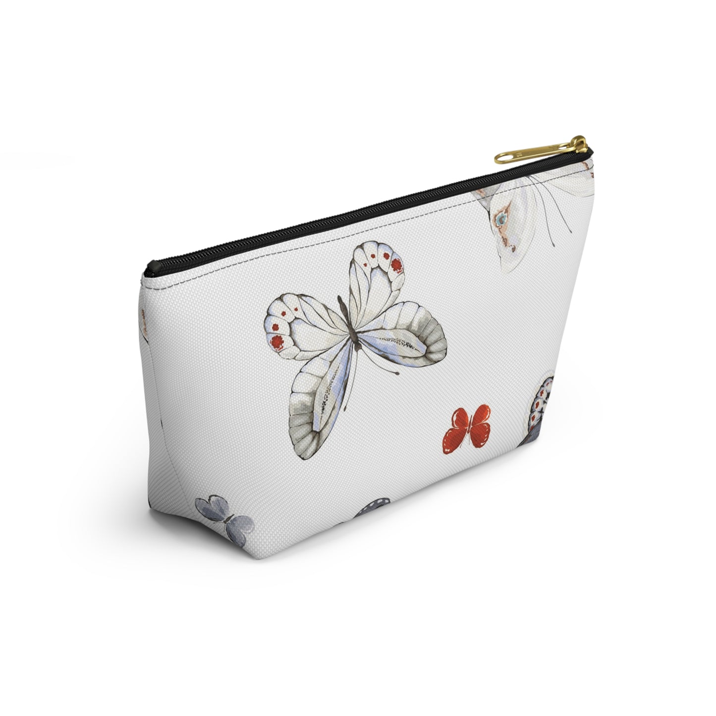 Butterfly Print Accessory Pouch | Stylish Makeup Bag for Travel & Organization
