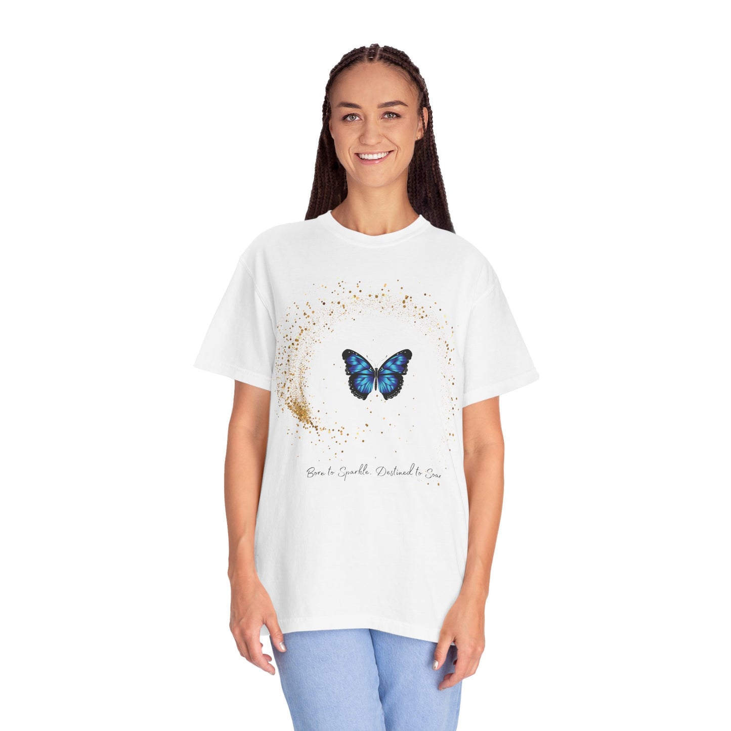 Butterfly Inspired Unisex Garment-Dyed T-Shirt - Embrace the Journey