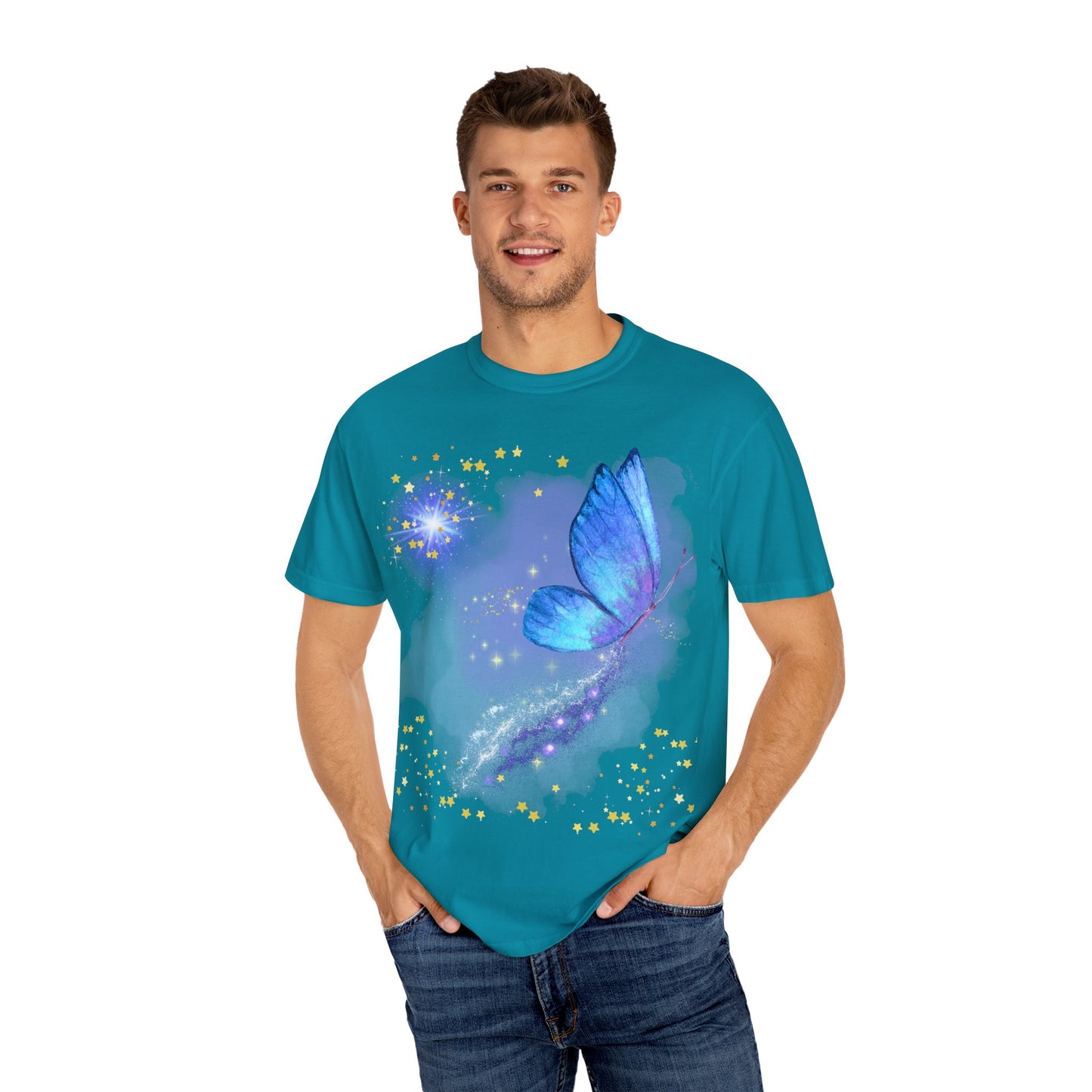 Celestial Butterfly Unisex T-Shirt - Dreamy Graphic Tee for Nature Lovers