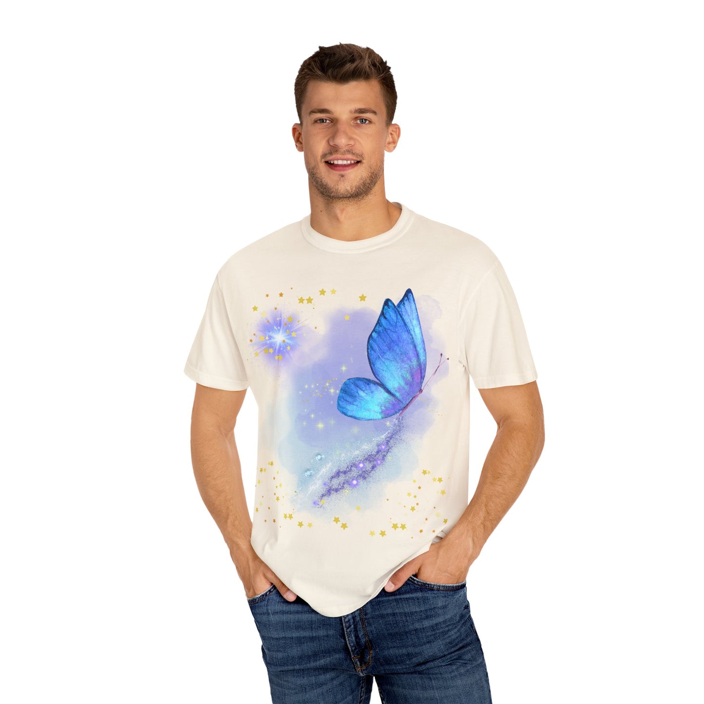 Celestial Butterfly Unisex T-Shirt - Dreamy Graphic Tee for Nature Lovers