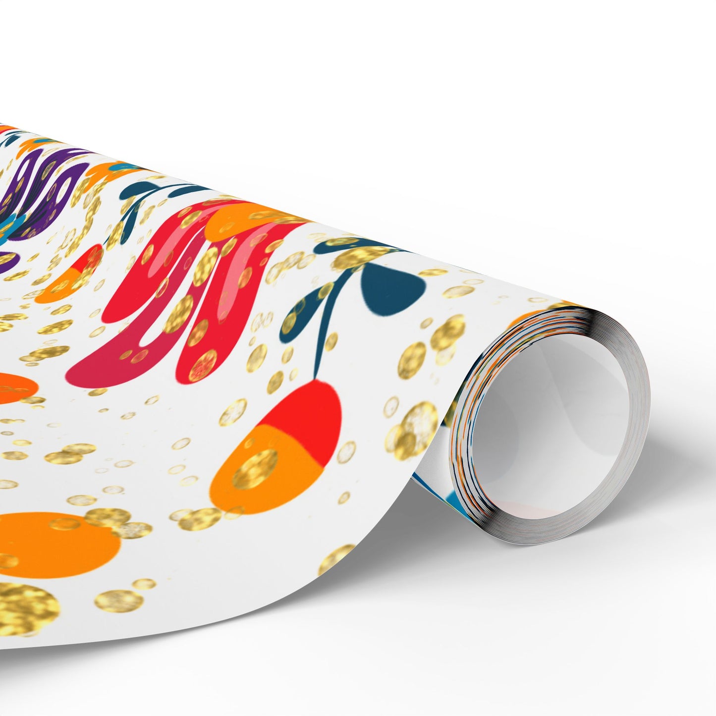 Vibrant Floral Wrapping Paper, Colorful Gift Wrap, Birthday, Holiday, Celebration, Eco-Friendly, Handmade