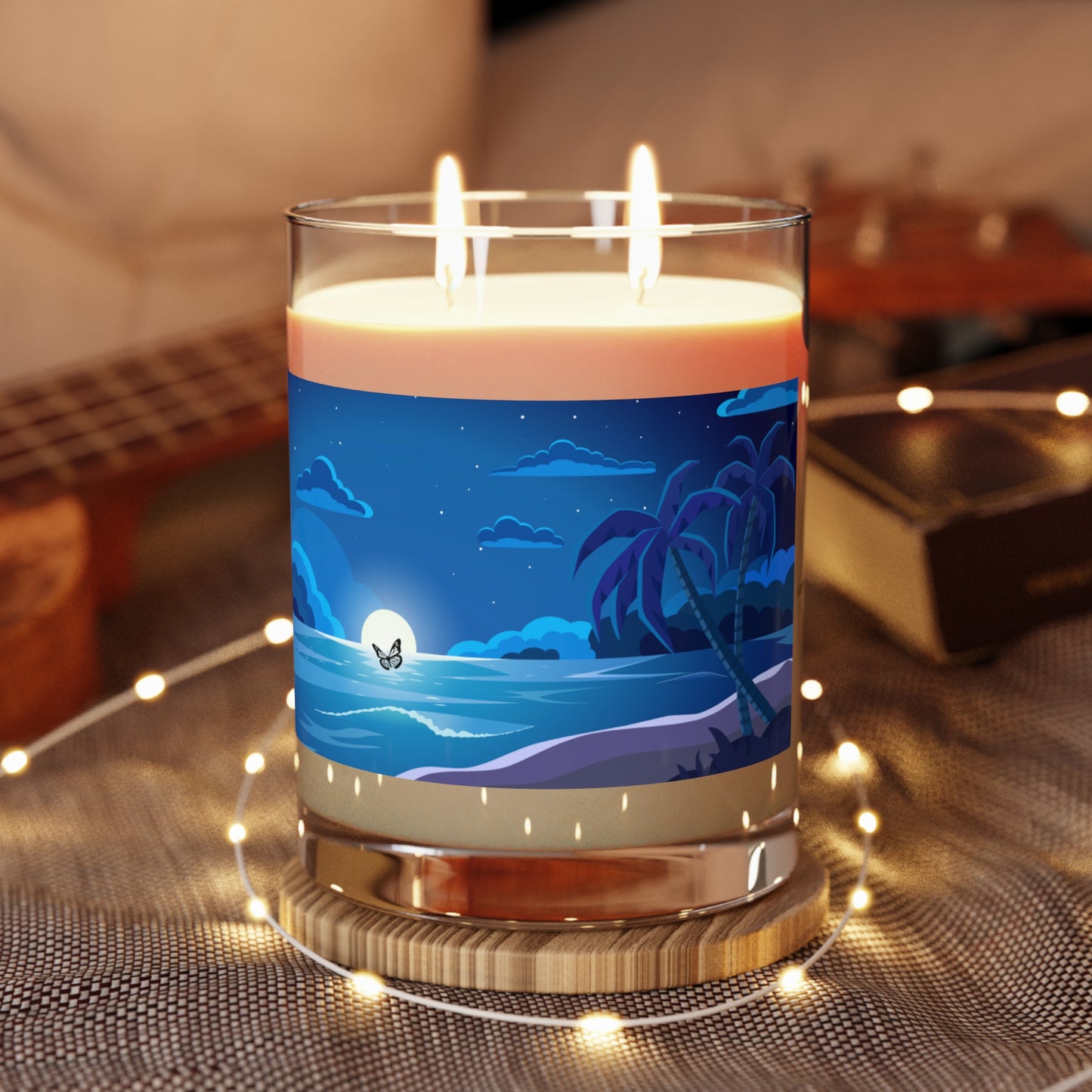 Ocean Mist & Moss Candle – Coastal Forest Scent, Soy Wax | Stardust Cove