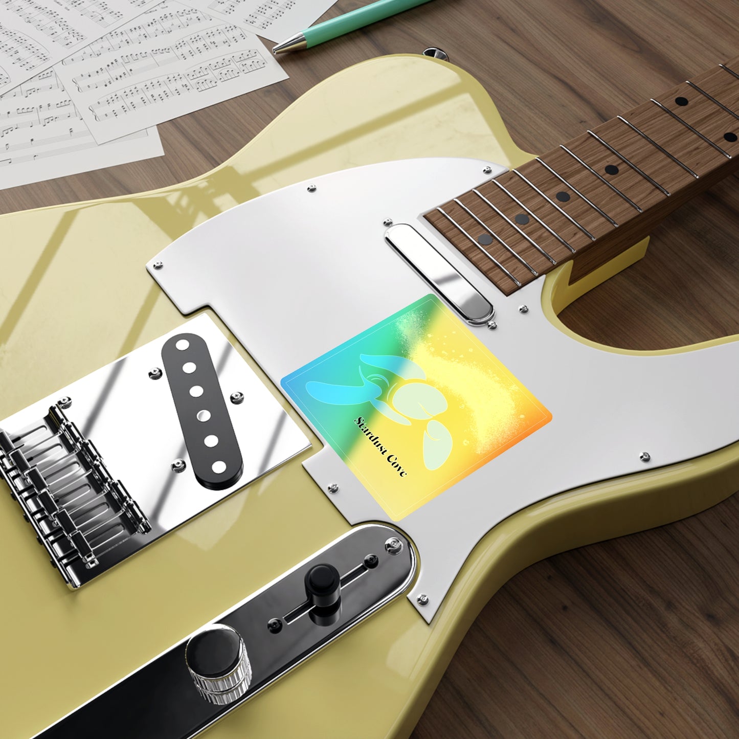 Holographic Sea Turtle Sticker – Stardust Cove Ocean-Inspired Vinyl Decal