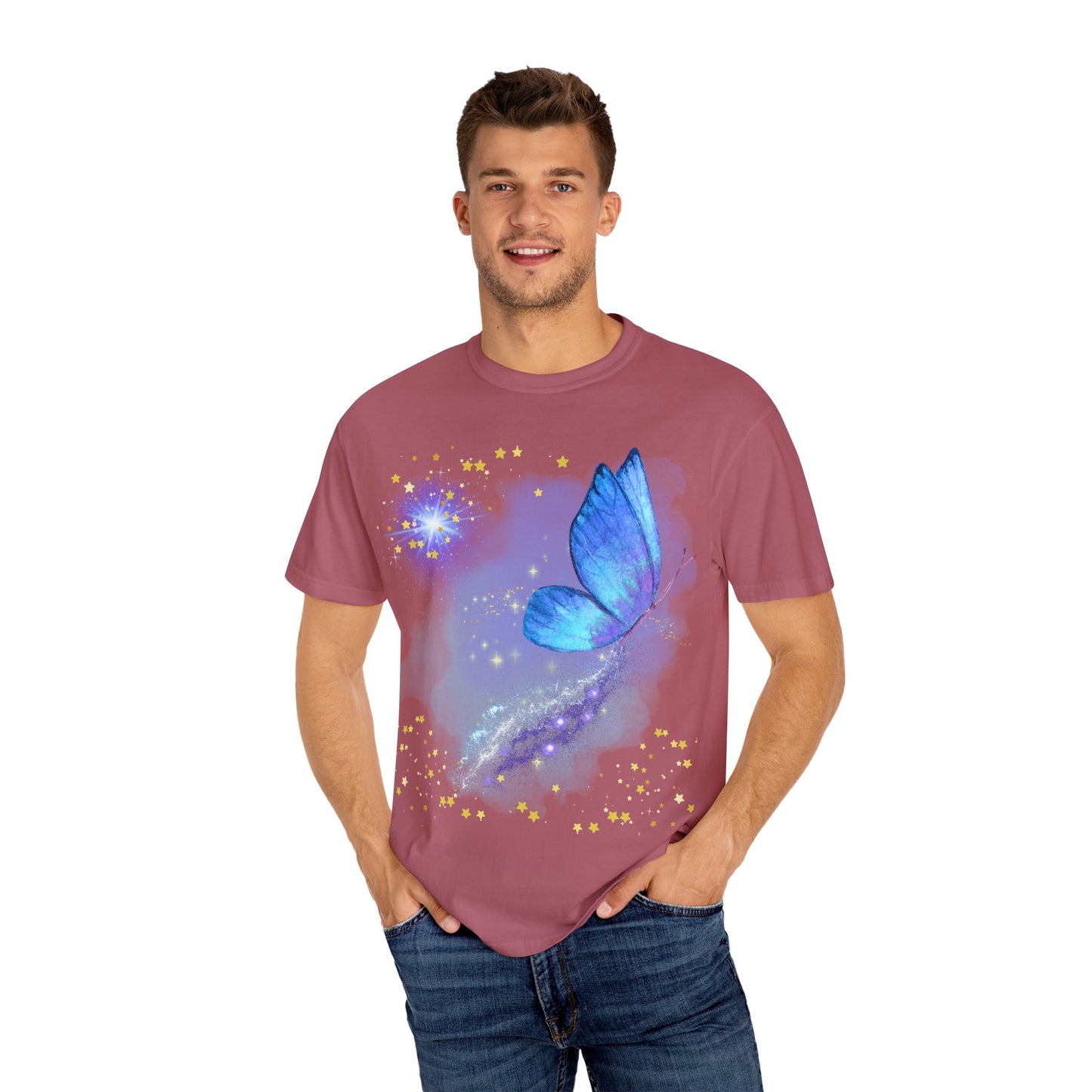 Celestial Butterfly Unisex T-Shirt - Dreamy Graphic Tee for Nature Lovers