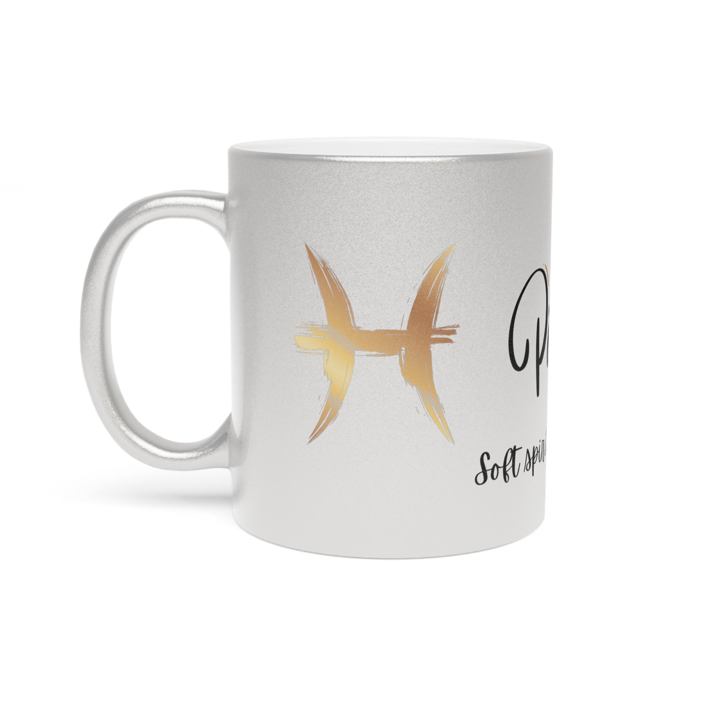 Pisces Metallic Zodiac Mug – Shimmering Astrology Coffee Cup Gift | Pisces Horoscope Sign Drinkware