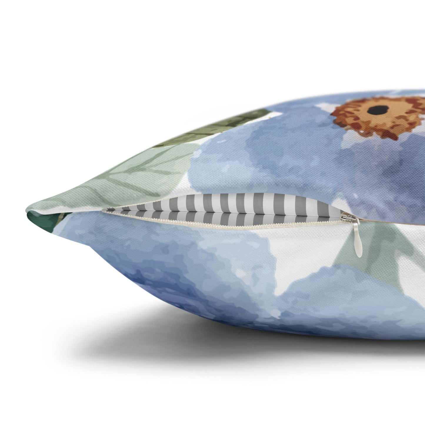 Butterfly & Floral Quote Pillow – “Grow Where the Light Finds You” Watercolor Cushion