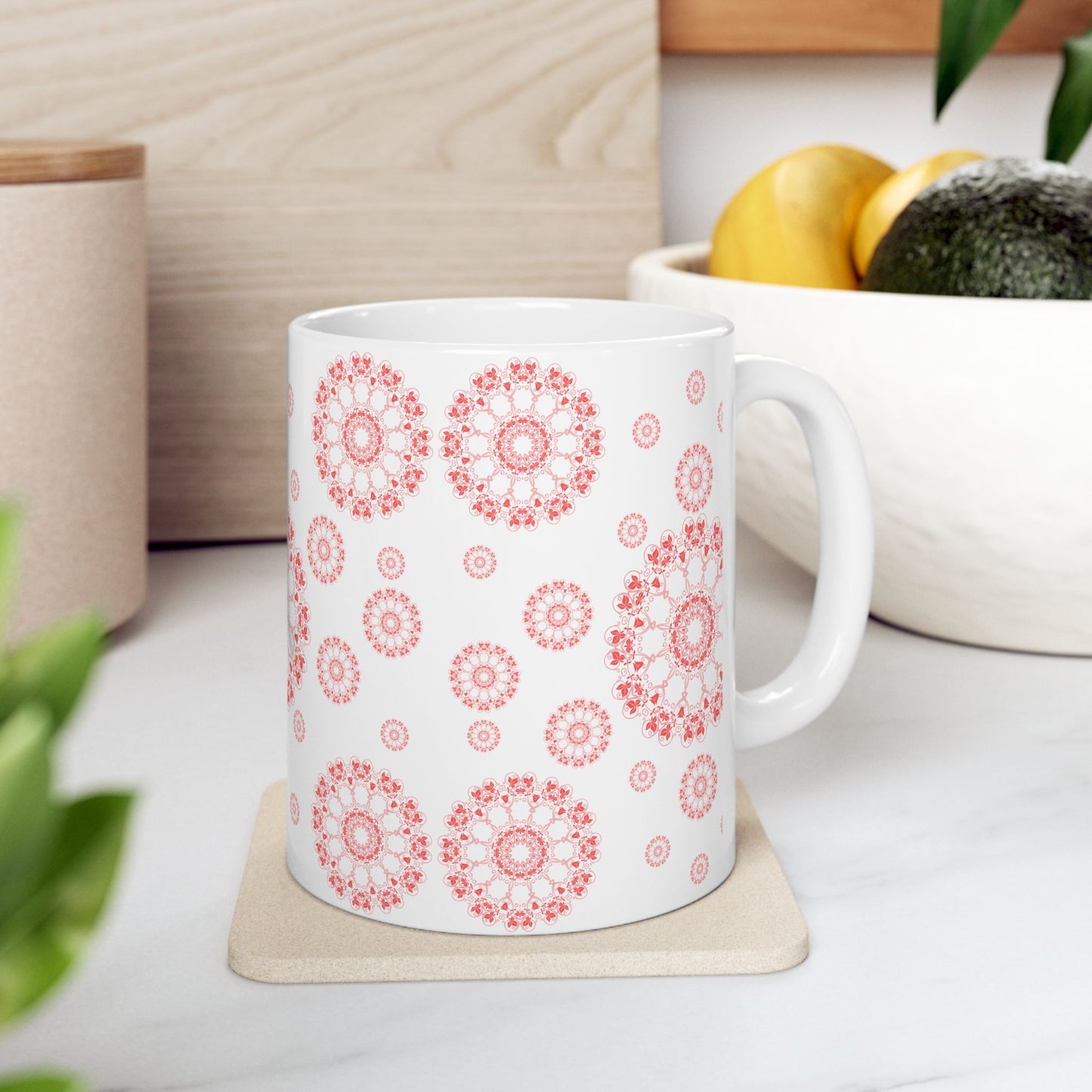 Elegant Floral Ceramic Mug - Perfect Gift for Housewarming, Tea Lovers, Mother's Day, Birthdays, Coffee Enthusiasts