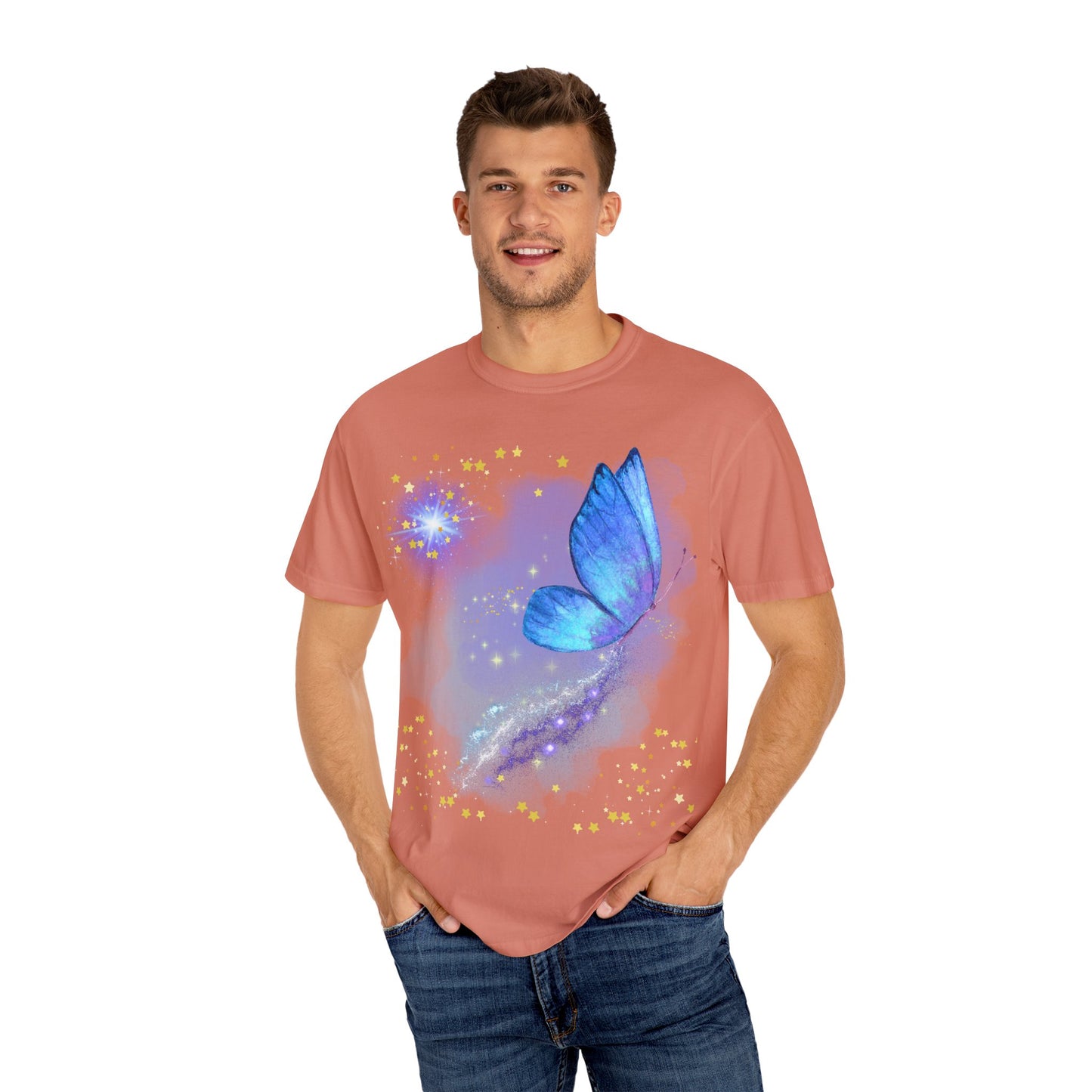 Celestial Butterfly Unisex T-Shirt - Dreamy Graphic Tee for Nature Lovers