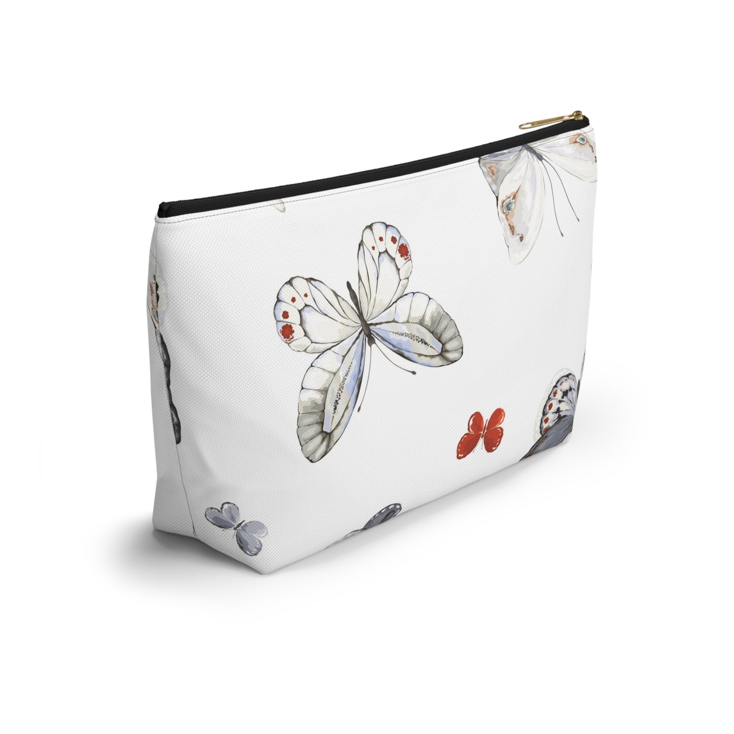 Butterfly Print Accessory Pouch | Stylish Makeup Bag for Travel & Organization