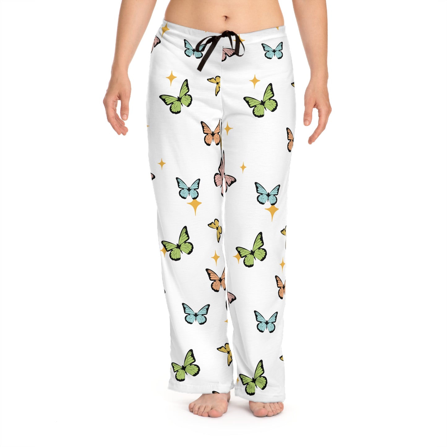 Butterfly Print Women's Pajama Pants - Cozy & Stylish Sleepwear