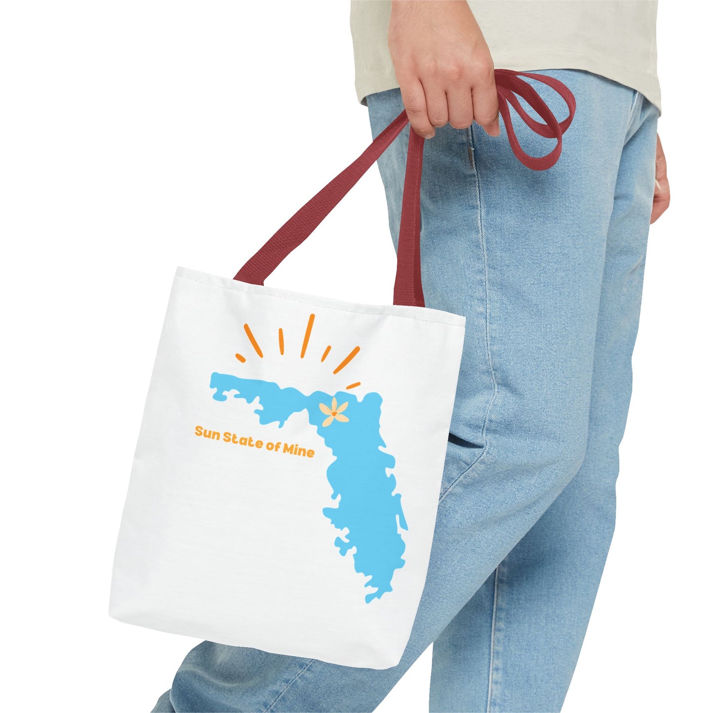 Sun State of Mine Florida Tote Bag – Coastal Sunshine Shoulder Tote | Stardust Cove