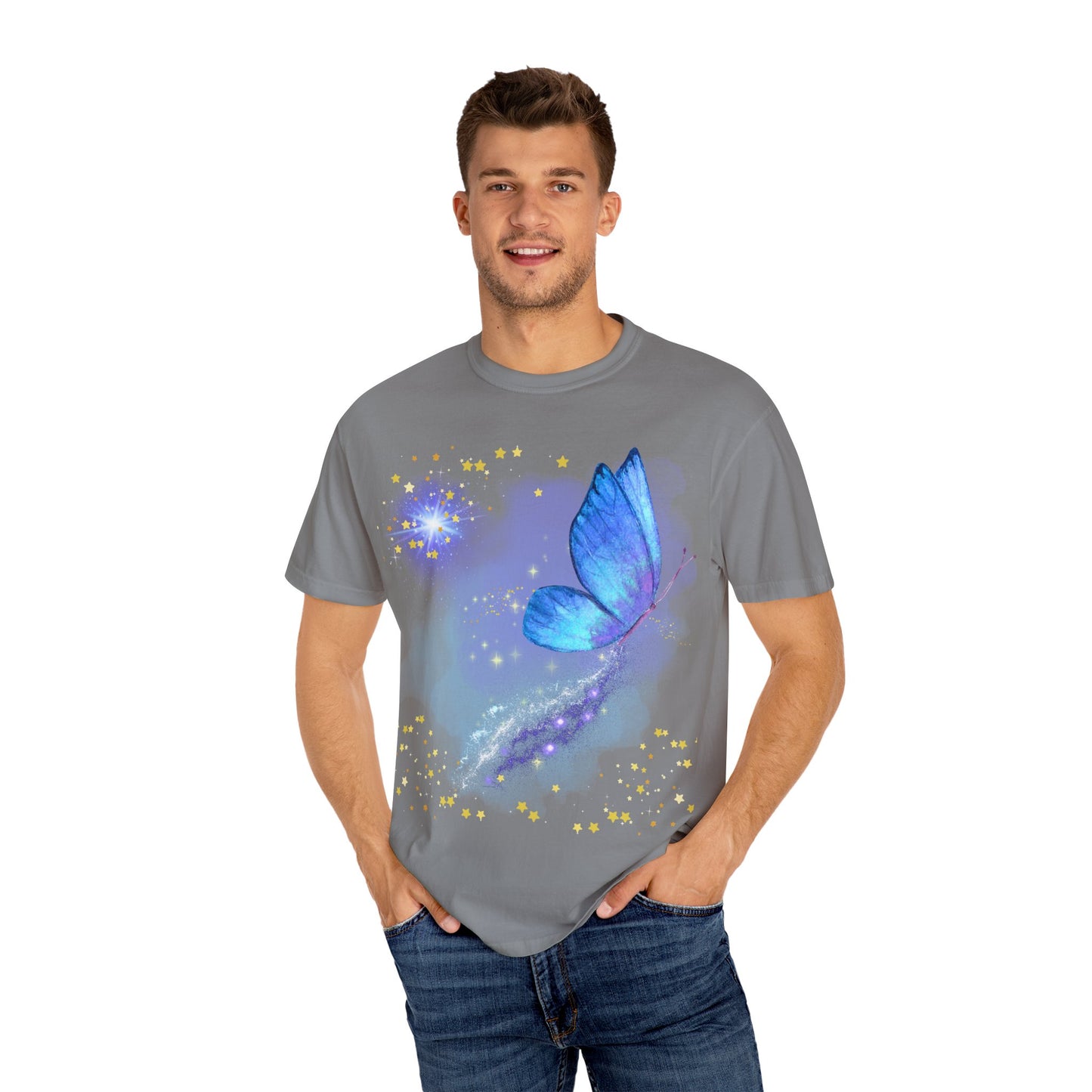 Celestial Butterfly Unisex T-Shirt - Dreamy Graphic Tee for Nature Lovers