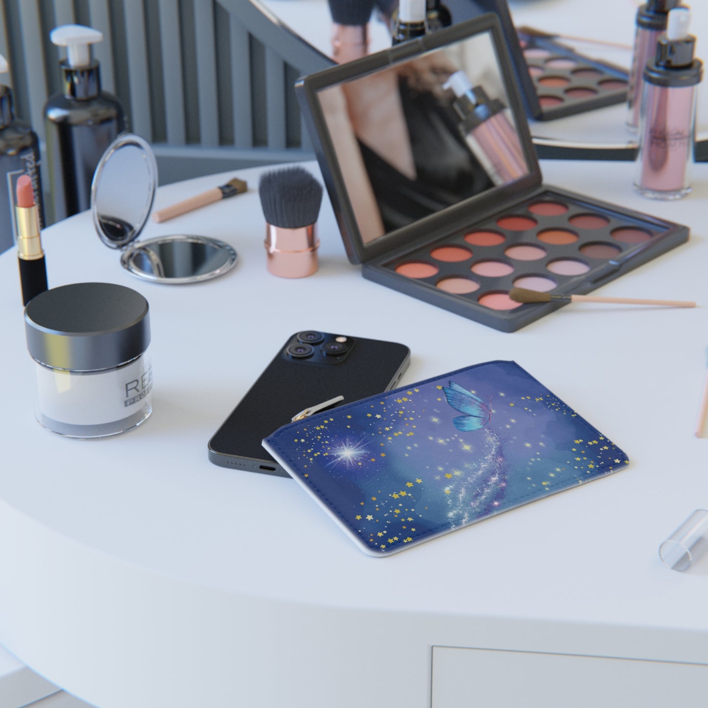 Dreamy Butterfly Mini Clutch Bag - Cosmic Travel Pouch for All Occasions