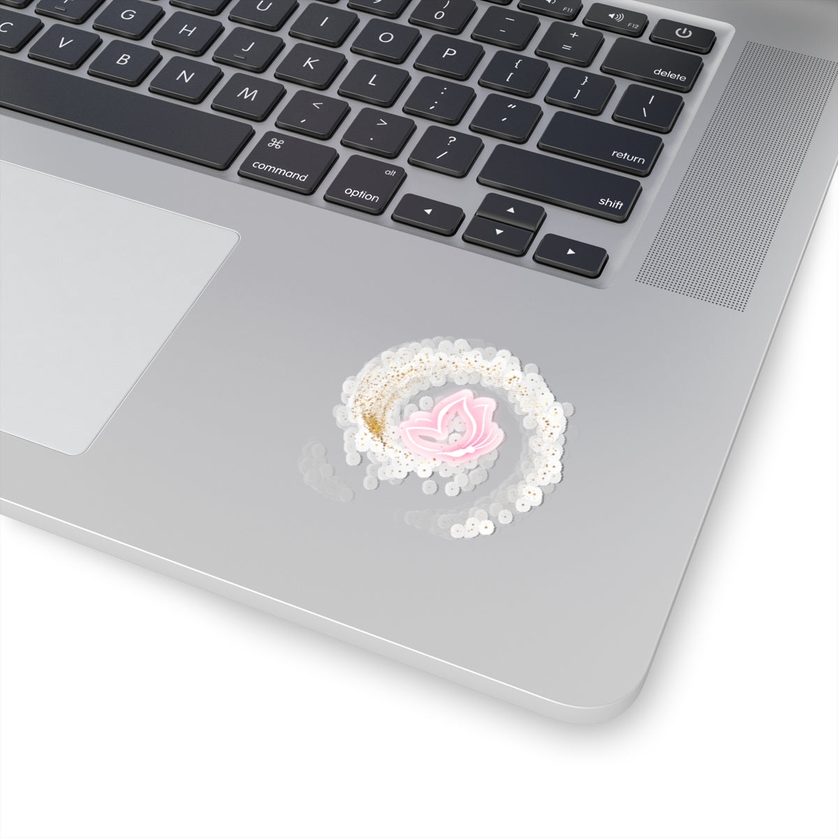 Elegant Pink Butterfly Sticker – Pink and Gold Inspirational Floral Art – Laptop, Water Bottle, Gift for Herarty Favors