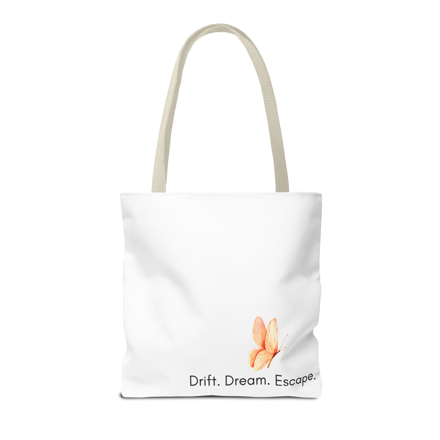 Sunset Escape Tote Bag – Tropical Butterfly Design | “Drift. Dream. Escape.” | Stardust Cove