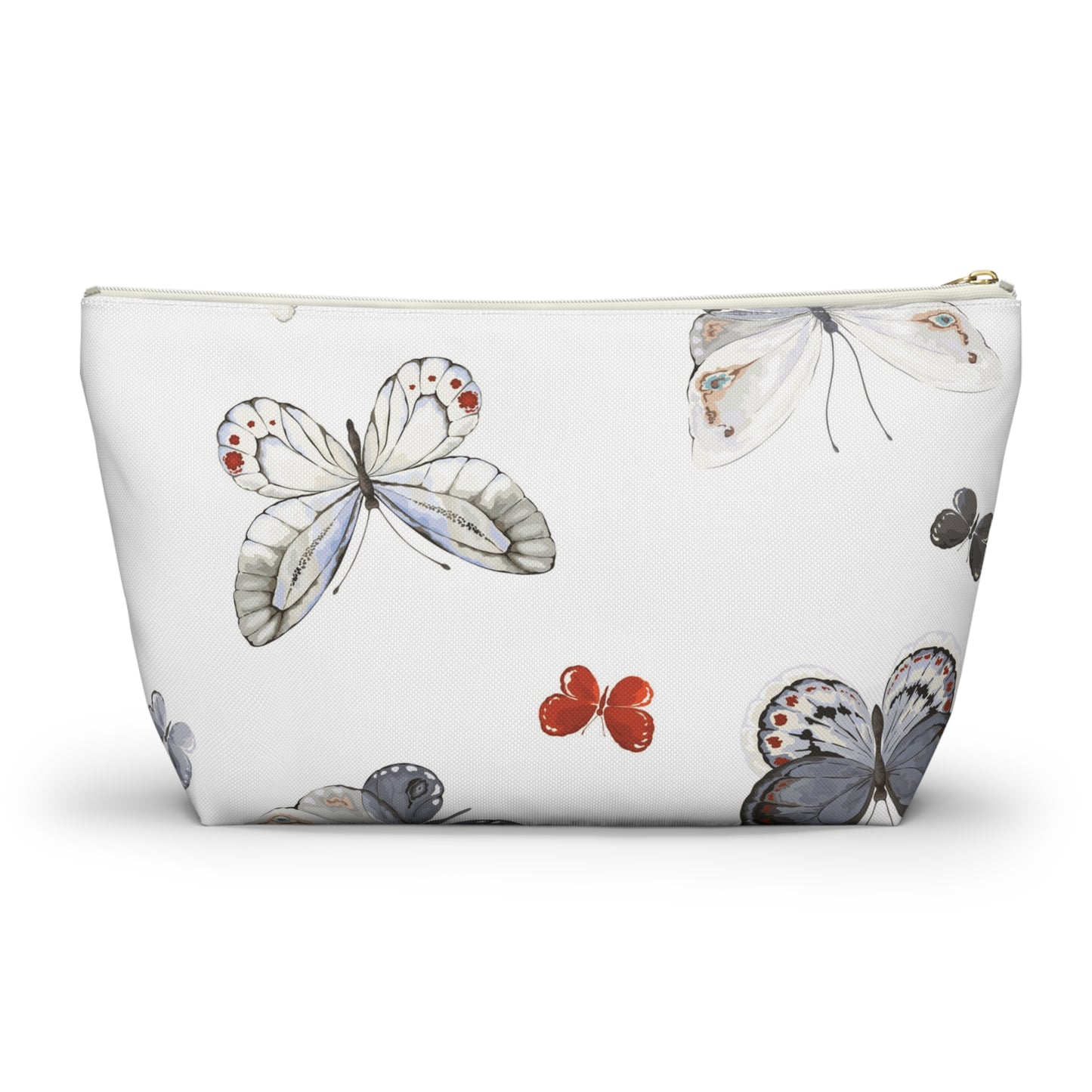 Butterfly Print Accessory Pouch | Stylish Makeup Bag for Travel & Organization