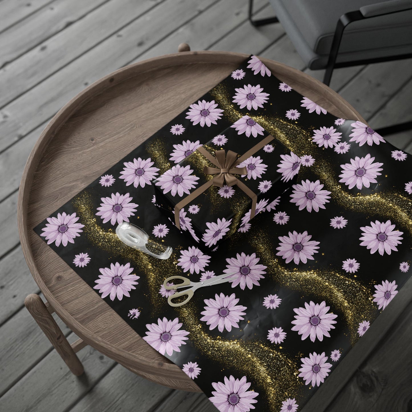 Chic Floral Wrapping Paper, Gift Wrap for Any Occasion, Elegant Party Supplies, Personalized Gifts, Birthday, Wedding Decoration