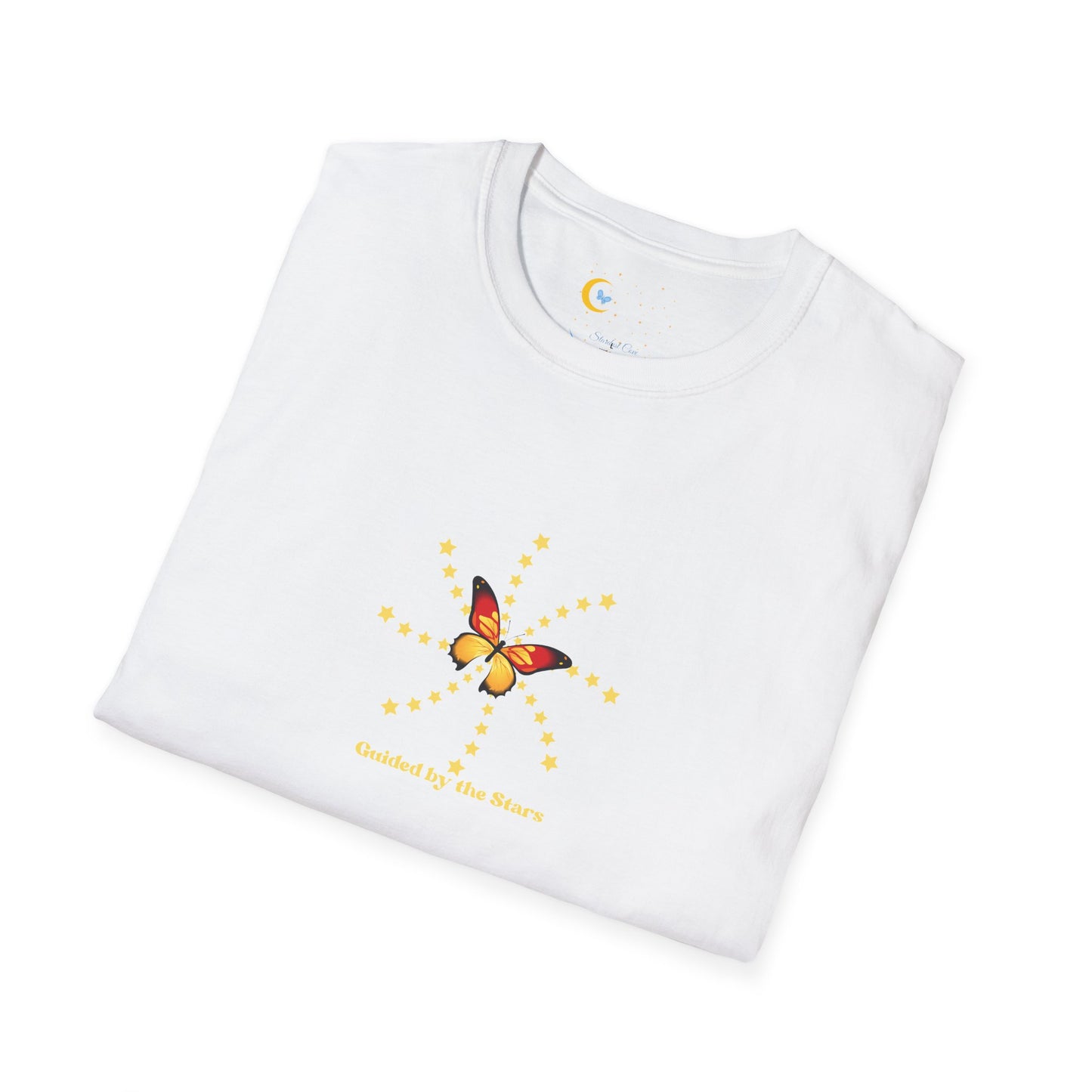 Guided by the Stars T-Shirt – Celestial Unisex Tee with Sun & Stars Design