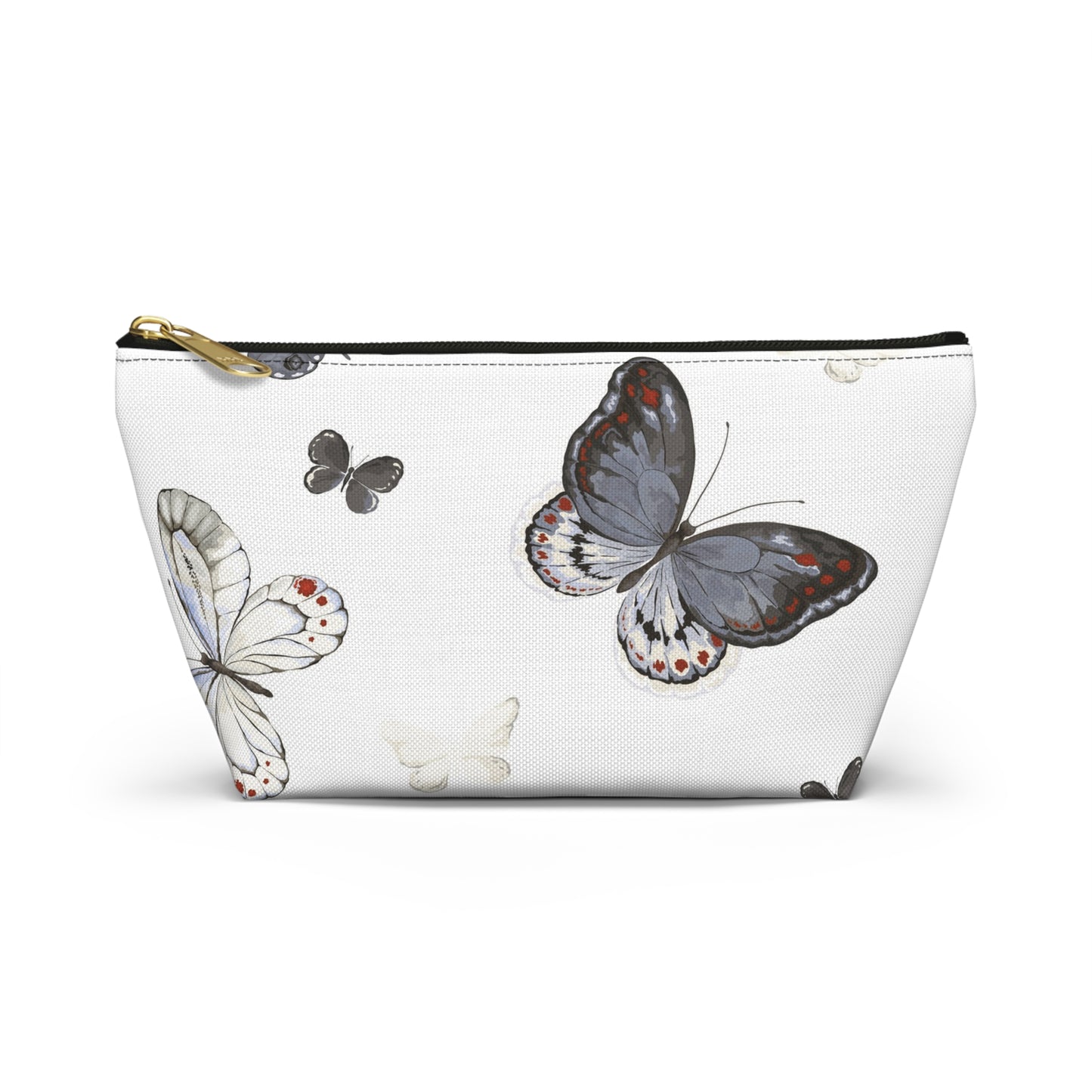 Butterfly Print Accessory Pouch | Stylish Makeup Bag for Travel & Organization