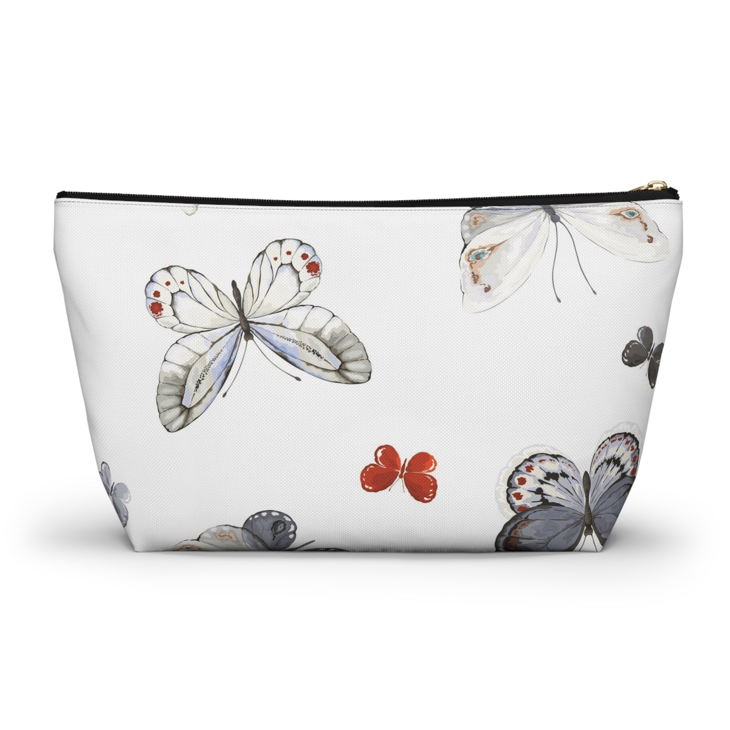 Butterfly Print Accessory Pouch | Stylish Makeup Bag for Travel & Organization