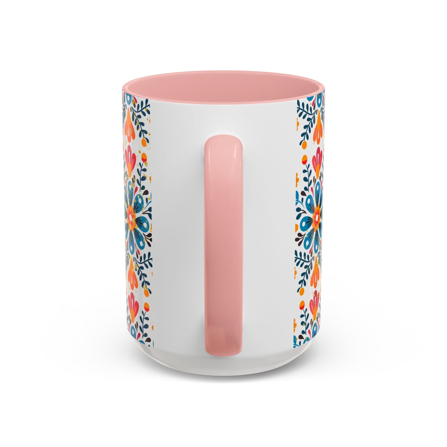 Boho Floral Coffee Mug – Folk Art Accent Mug | Colorful Ceramic Cup by Stardust Cove