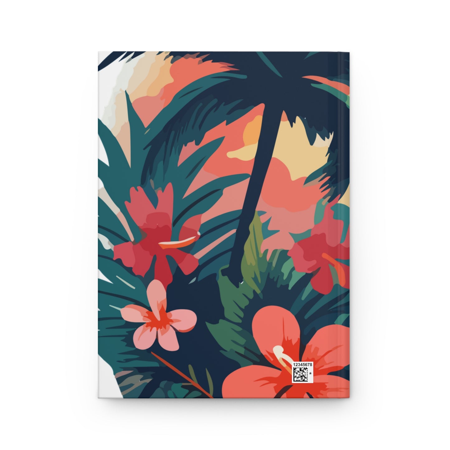Tropical Butterfly Sunset Journal – Hardcover Matte Notebook | Coastal Dreamscape