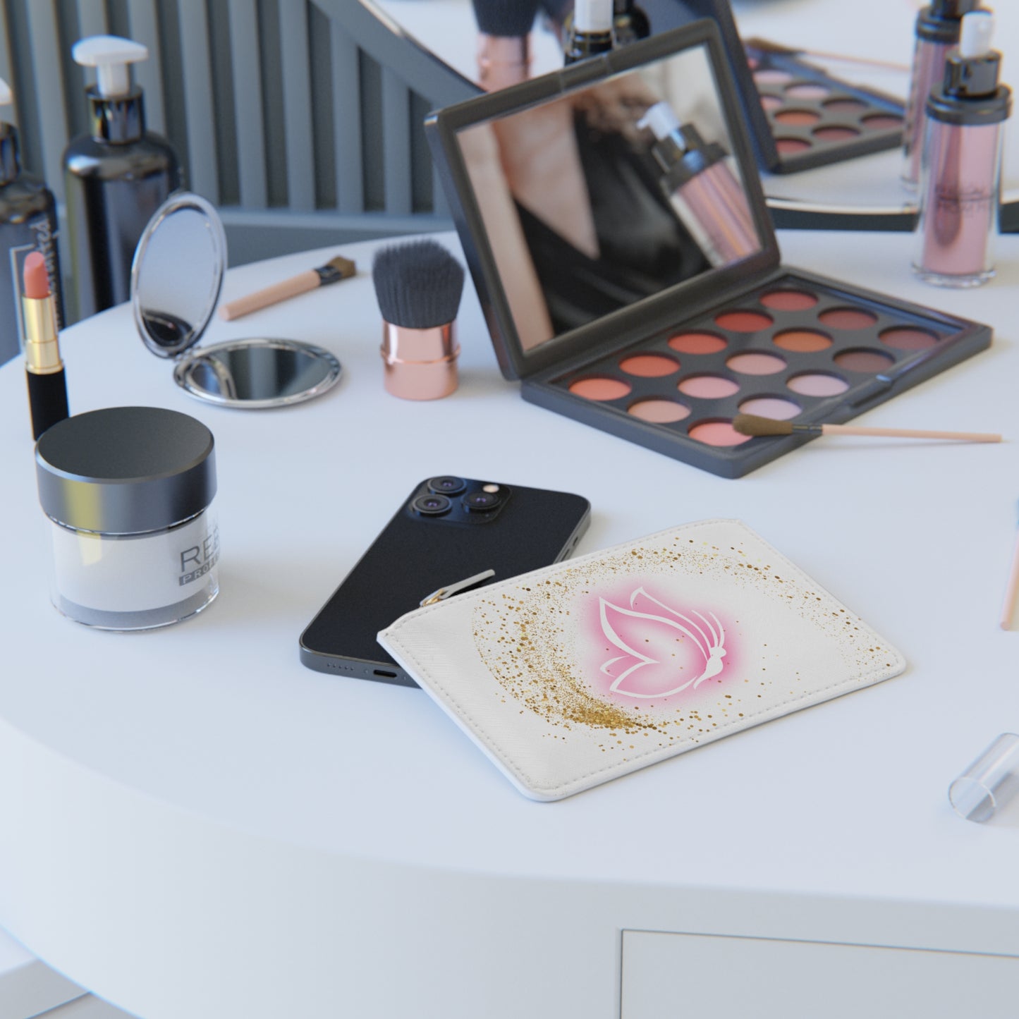 Butterfly Mini Clutch Bag with Gold Sparkle - Elegant Accessory for Everyday Use