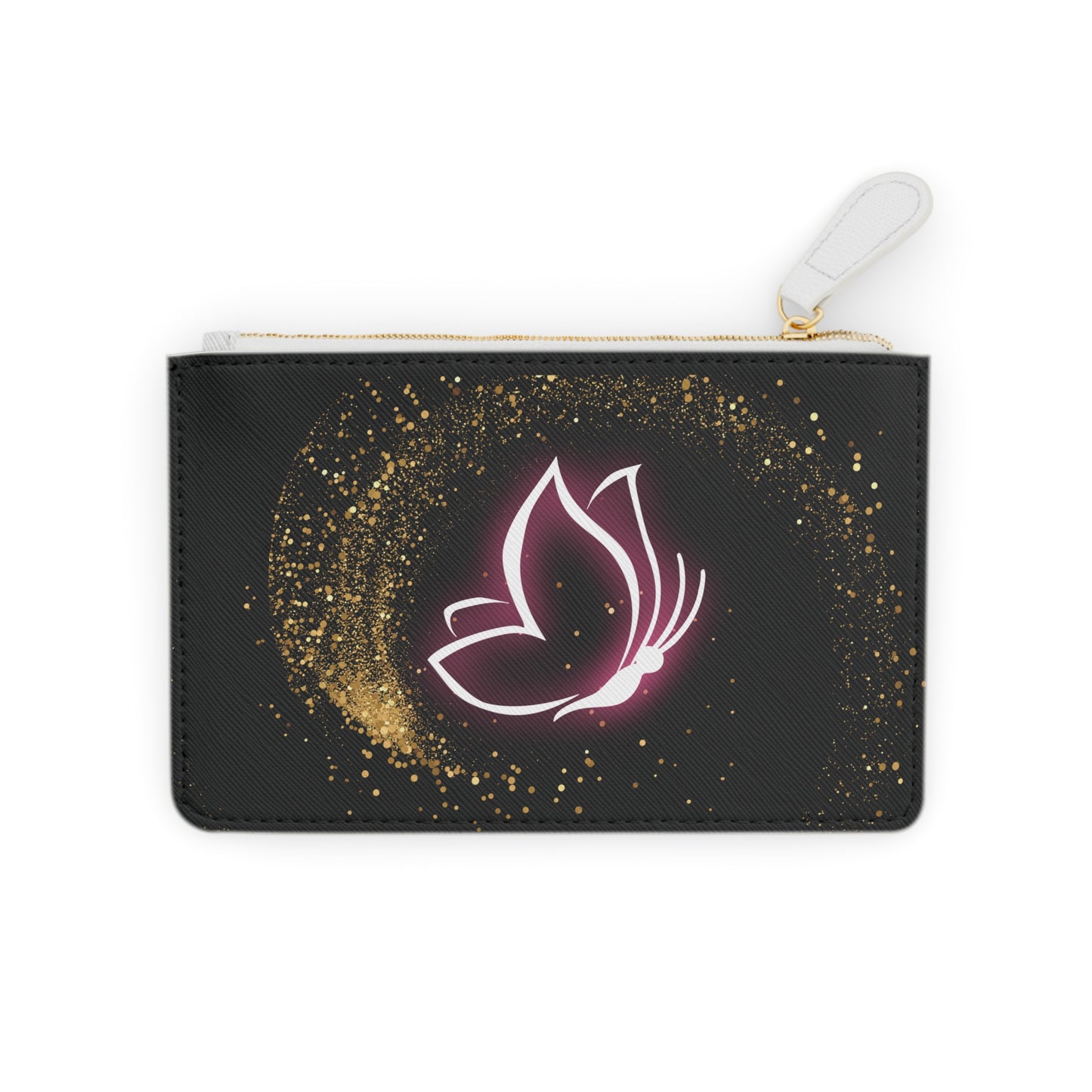 Gleaming Butterfly Mini Clutch Bag - Elegant Floral Design for Special Occasions