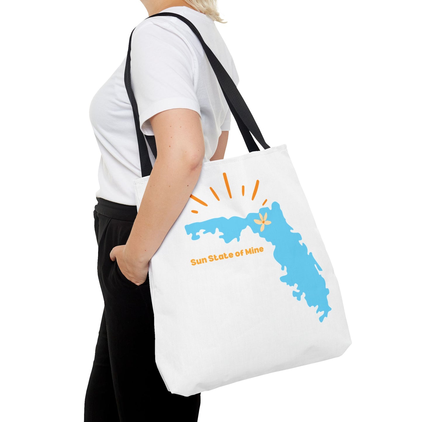 Sun State of Mine Florida Tote Bag – Coastal Sunshine Shoulder Tote | Stardust Cove