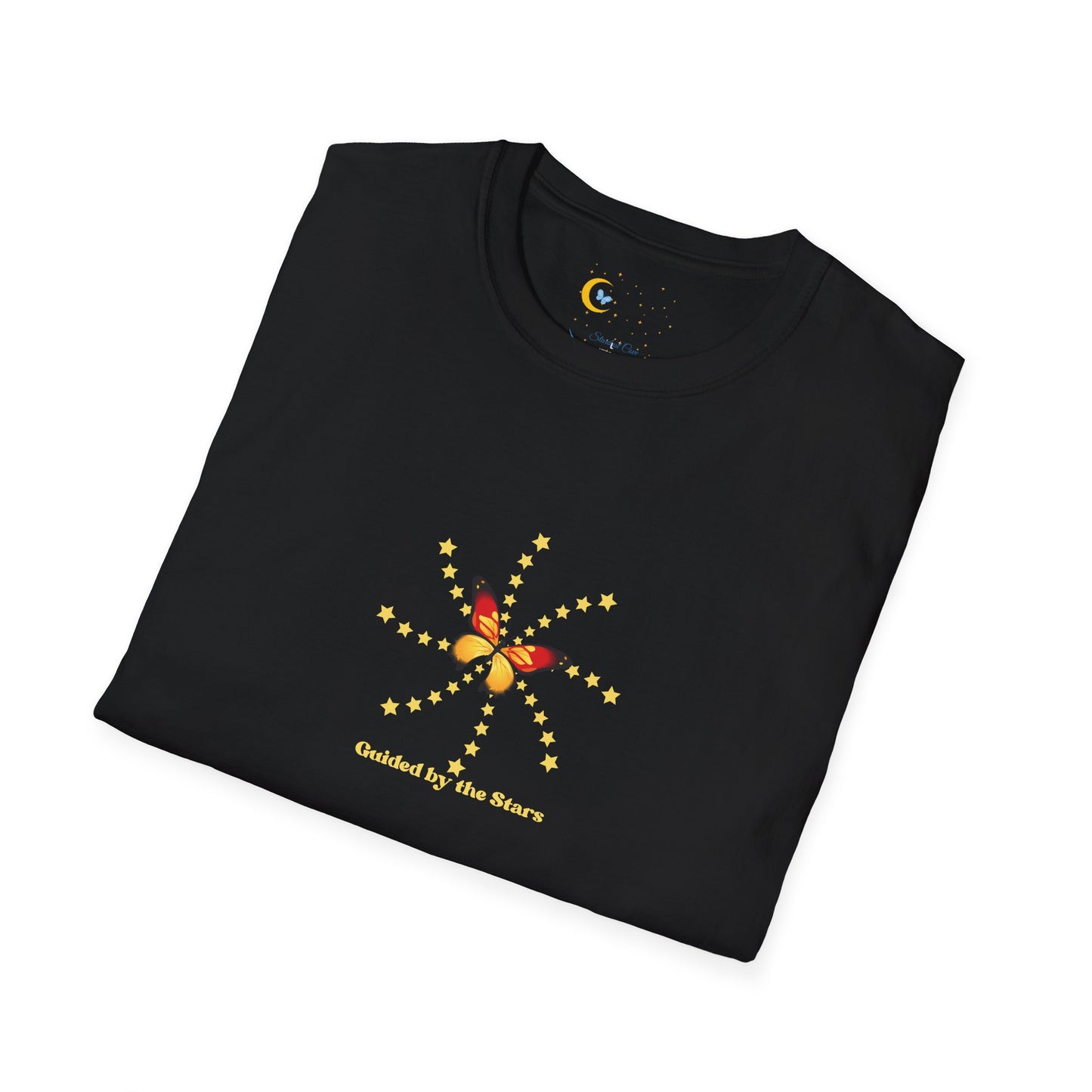 Guided by the Stars T-Shirt – Celestial Unisex Tee with Sun & Stars Design
