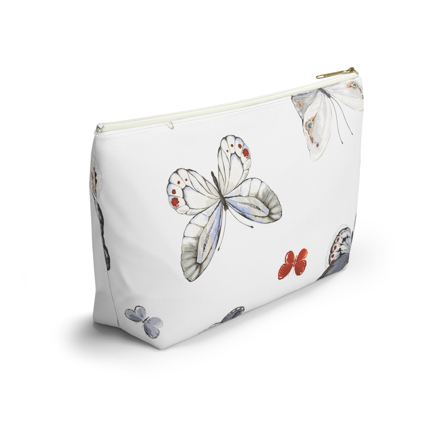 Butterfly Print Accessory Pouch | Stylish Makeup Bag for Travel & Organization