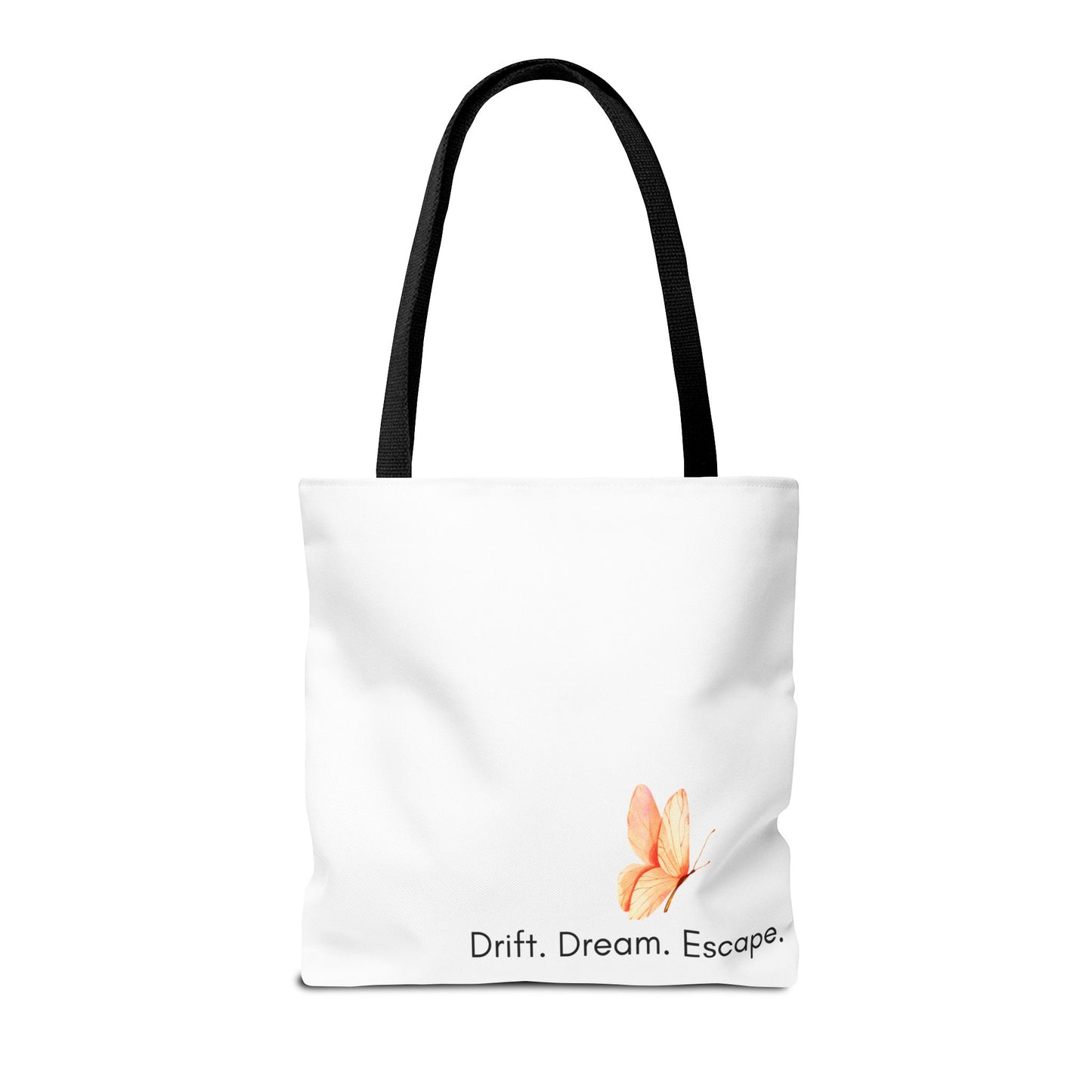 Sunset Escape Tote Bag – Tropical Butterfly Design | “Drift. Dream. Escape.” | Stardust Cove
