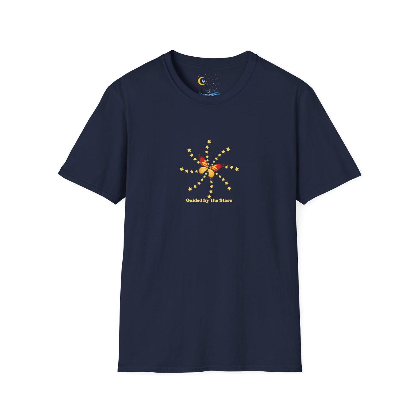 Guided by the Stars T-Shirt – Celestial Unisex Tee with Sun & Stars Design