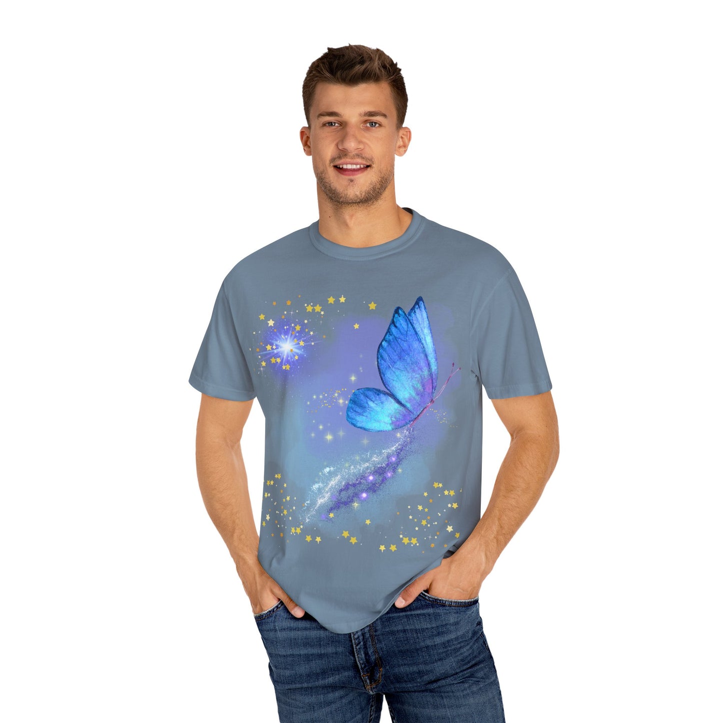 Celestial Butterfly Unisex T-Shirt - Dreamy Graphic Tee for Nature Lovers