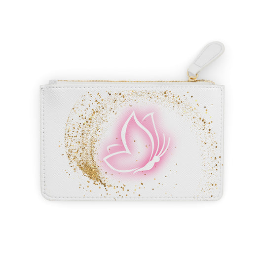 Butterfly Mini Clutch Bag with Gold Sparkle - Elegant Accessory for Everyday Use