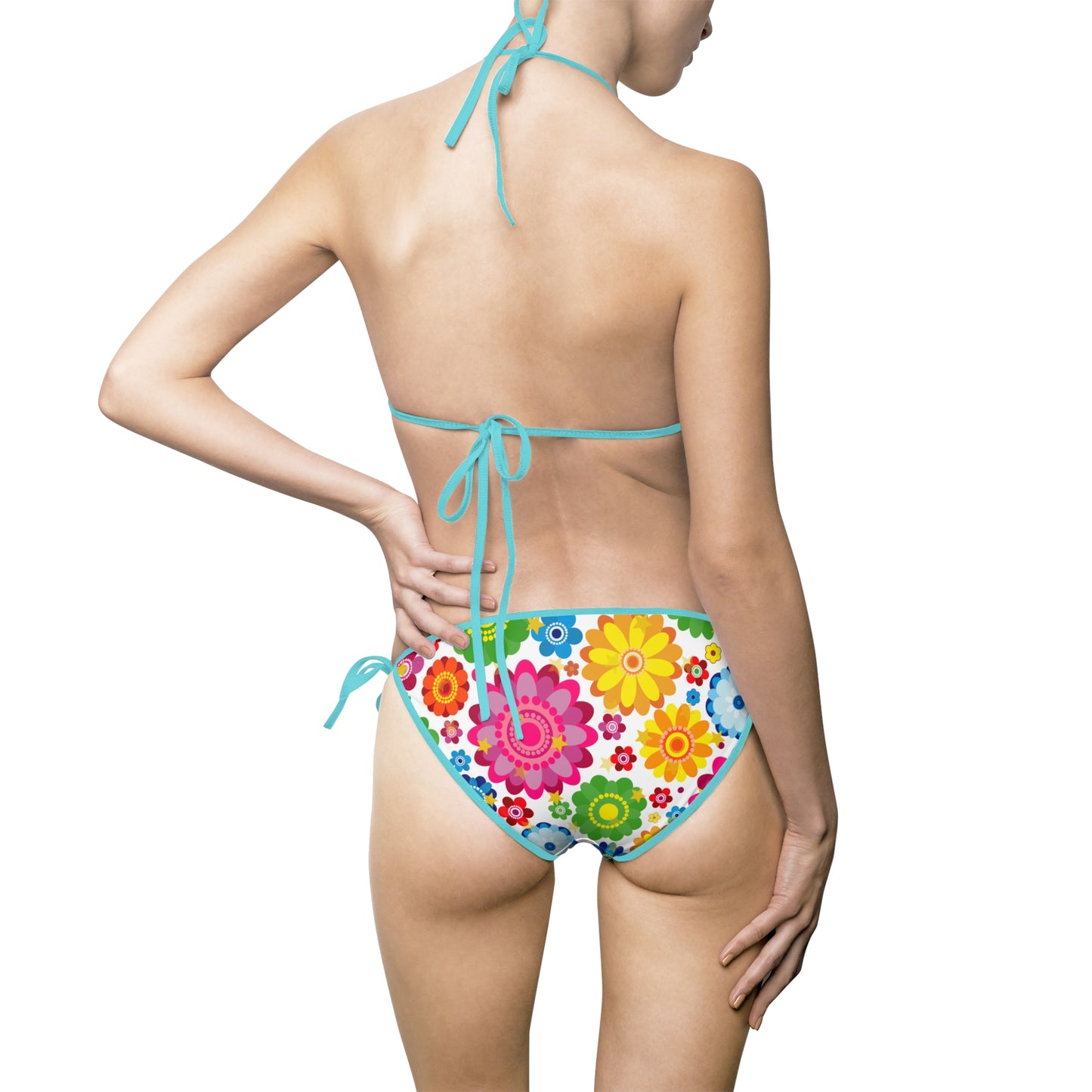 Vibrant Floral Bikini Set – Boho Summer Swimsuit for Beach, Pool, and Vacationide Fashion