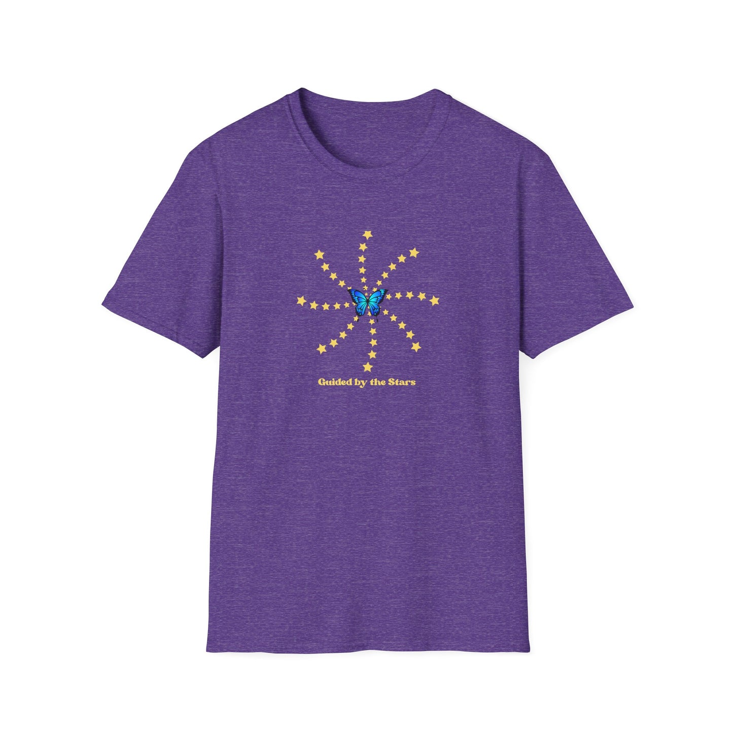 Celestial Butterfly T-Shirt – Guided by the Stars Shirt – Dreamy Star Graphic Tee – Spiritual Boho Shirt – Stardust Cove Aesthetic Gift