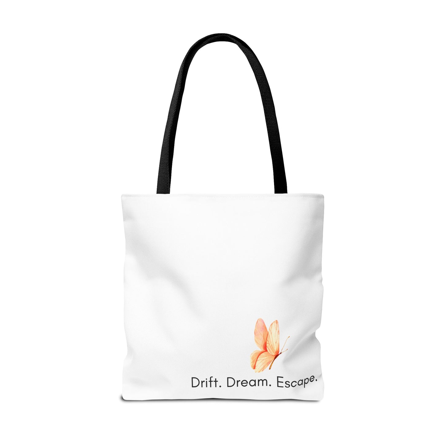 Sunset Escape Tote Bag – Tropical Butterfly Design | “Drift. Dream. Escape.” | Stardust Cove