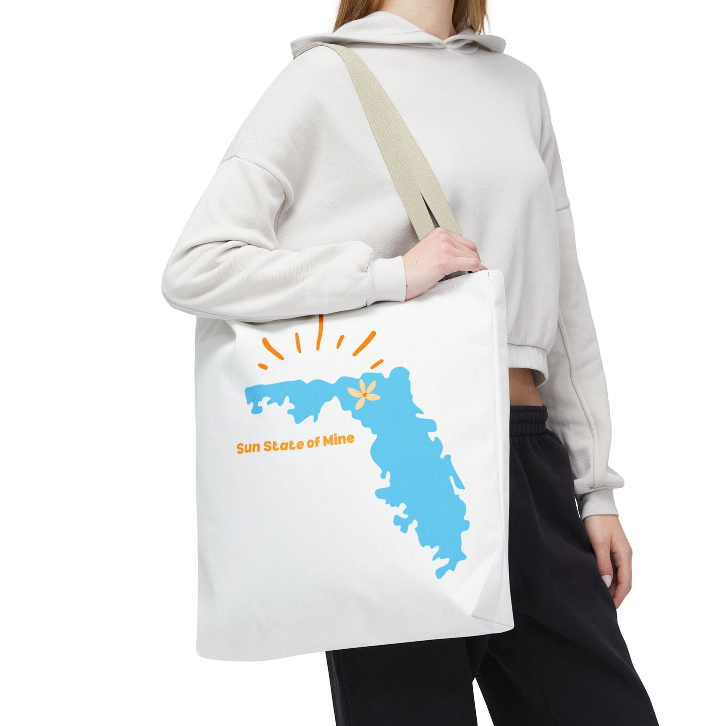 Sun State of Mine Florida Tote Bag – Coastal Sunshine Shoulder Tote | Stardust Cove