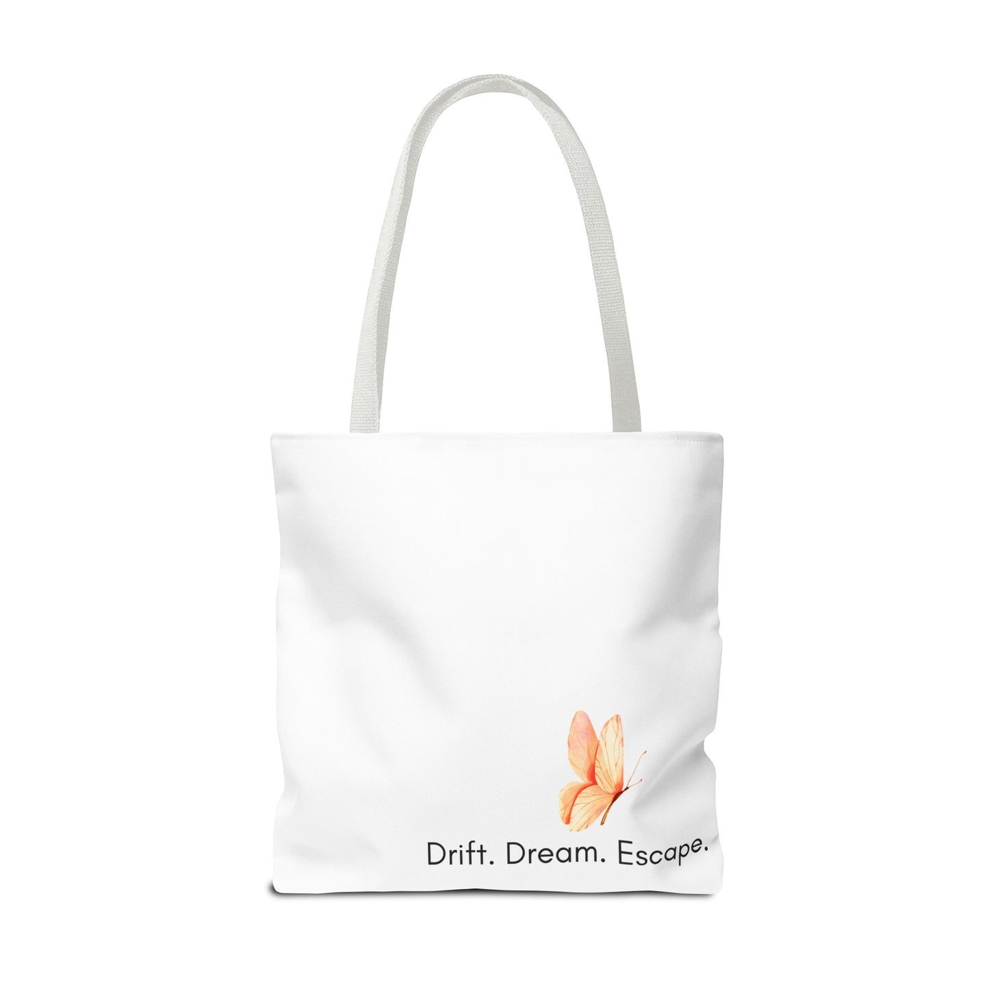 Sunset Escape Tote Bag – Tropical Butterfly Design | “Drift. Dream. Escape.” | Stardust Cove