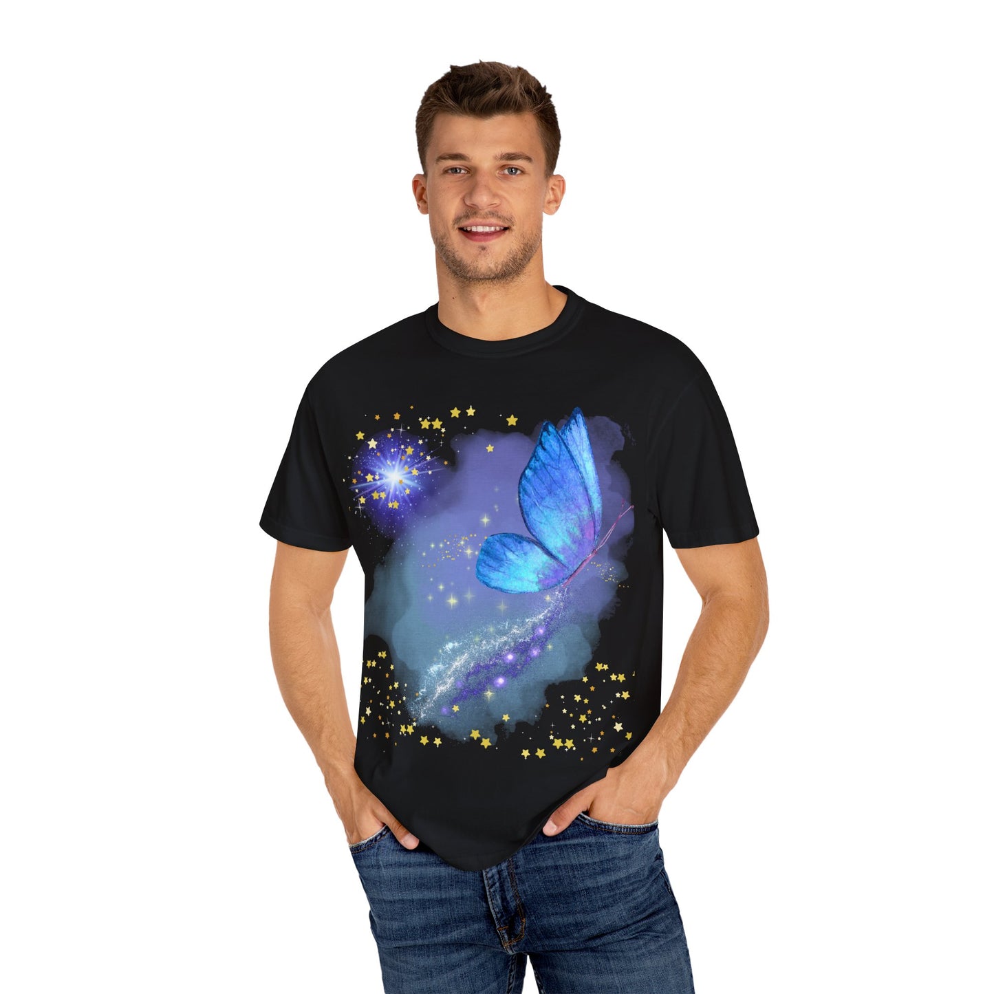 Celestial Butterfly Unisex T-Shirt - Dreamy Graphic Tee for Nature Lovers