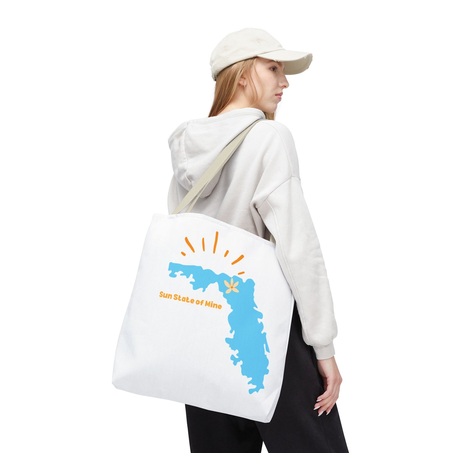 Sun State of Mine Florida Tote Bag – Coastal Sunshine Shoulder Tote | Stardust Cove