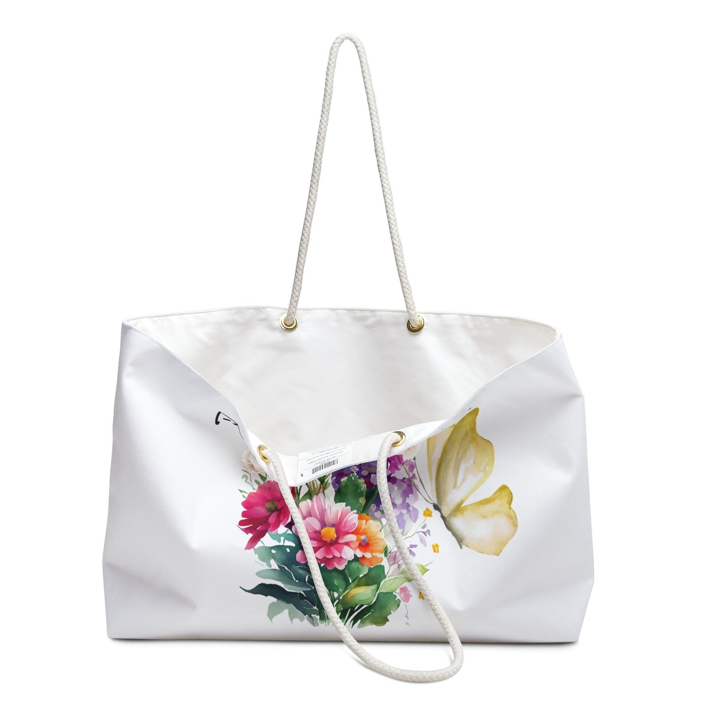 Bloom Within Floral Weekender Bag, Large Tote for Travel, Beach, Gym - Perfect Gift for Her, Summer Getaway Essentials, Floral Design