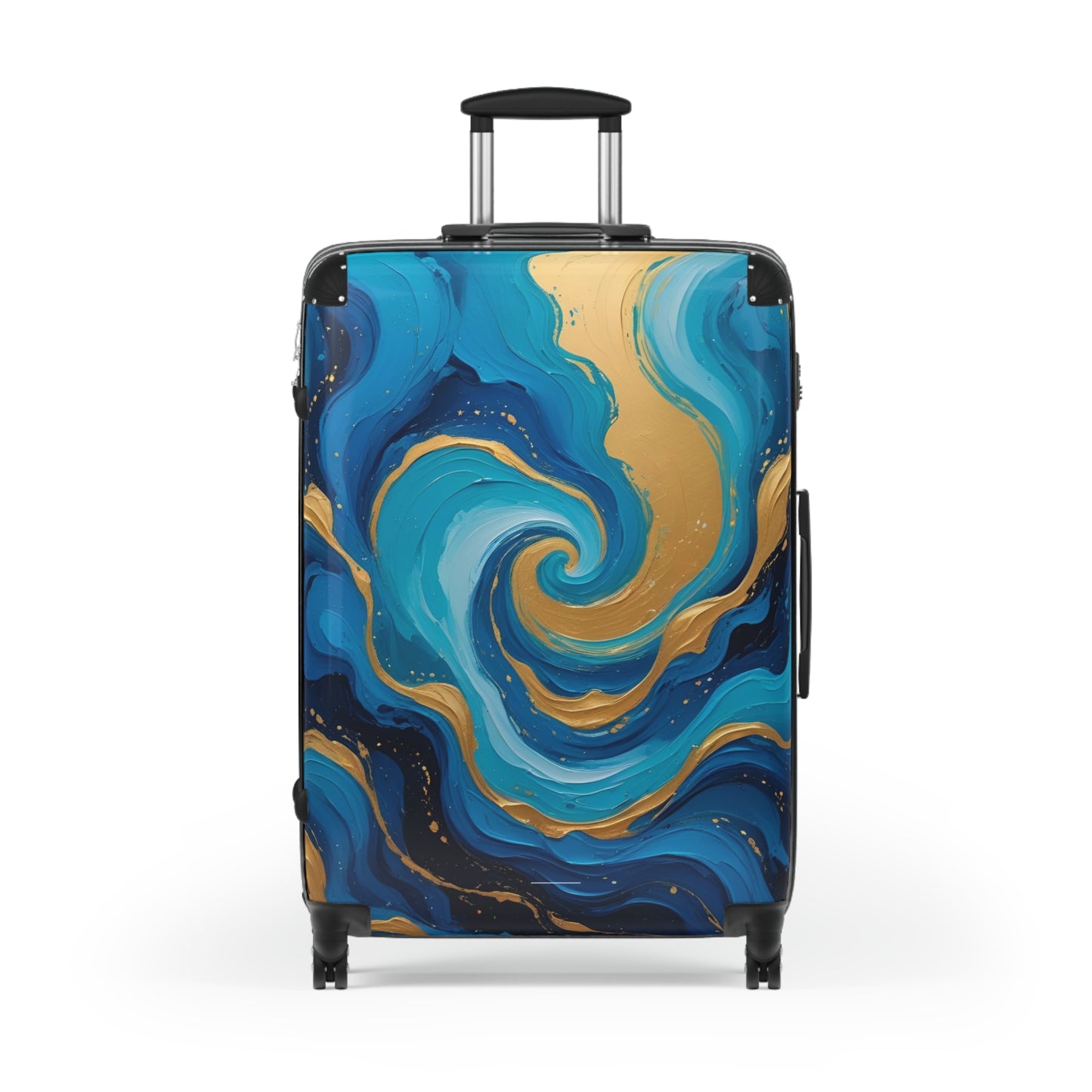 Tide’s Dream Spinner Suitcase – Ocean Galaxy Swirl Travel Luggage