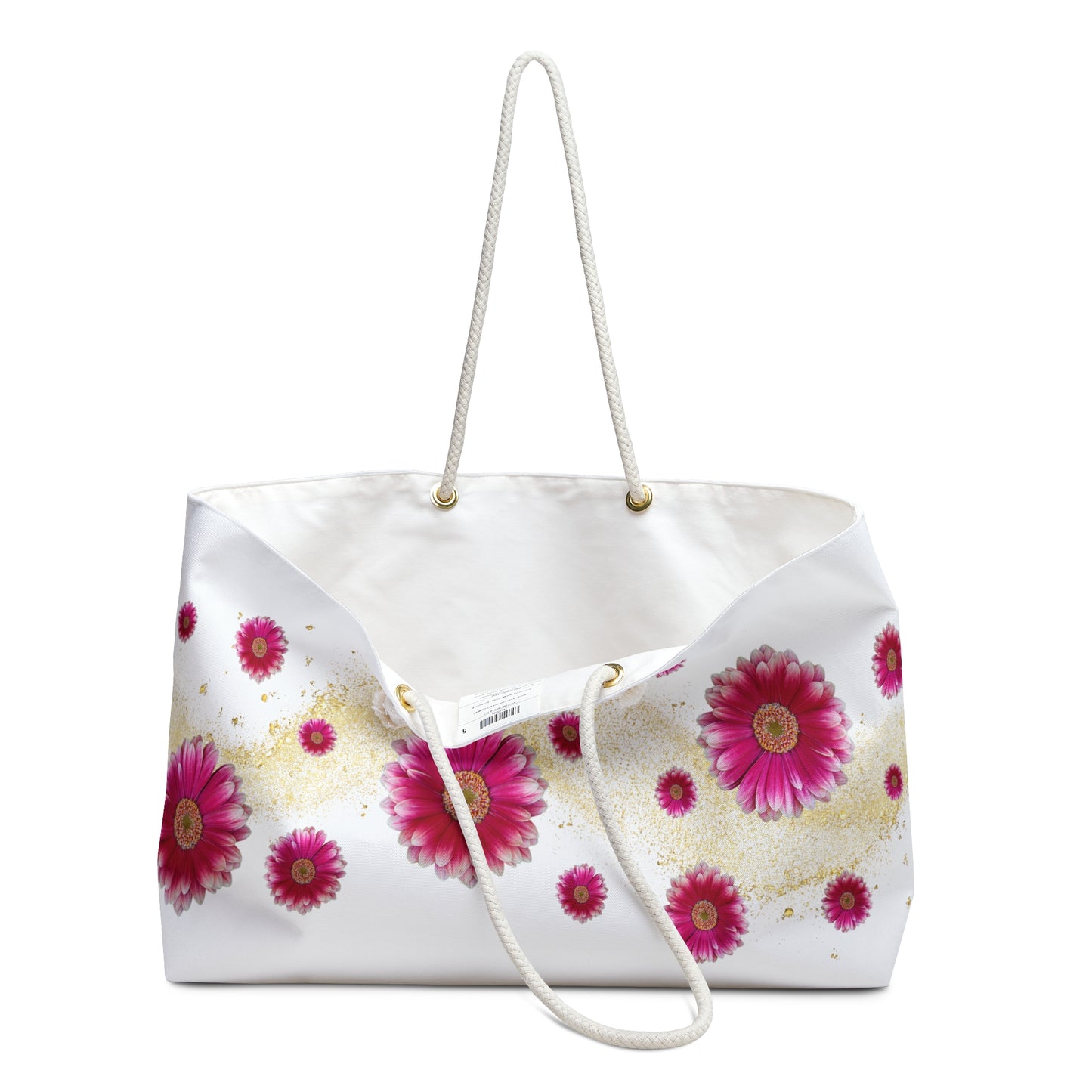 Floral Weekend Bag - Travel Tote, Gym Bag, Overnight Bag, Chic Floral Design, Perfect for Summer Getaways