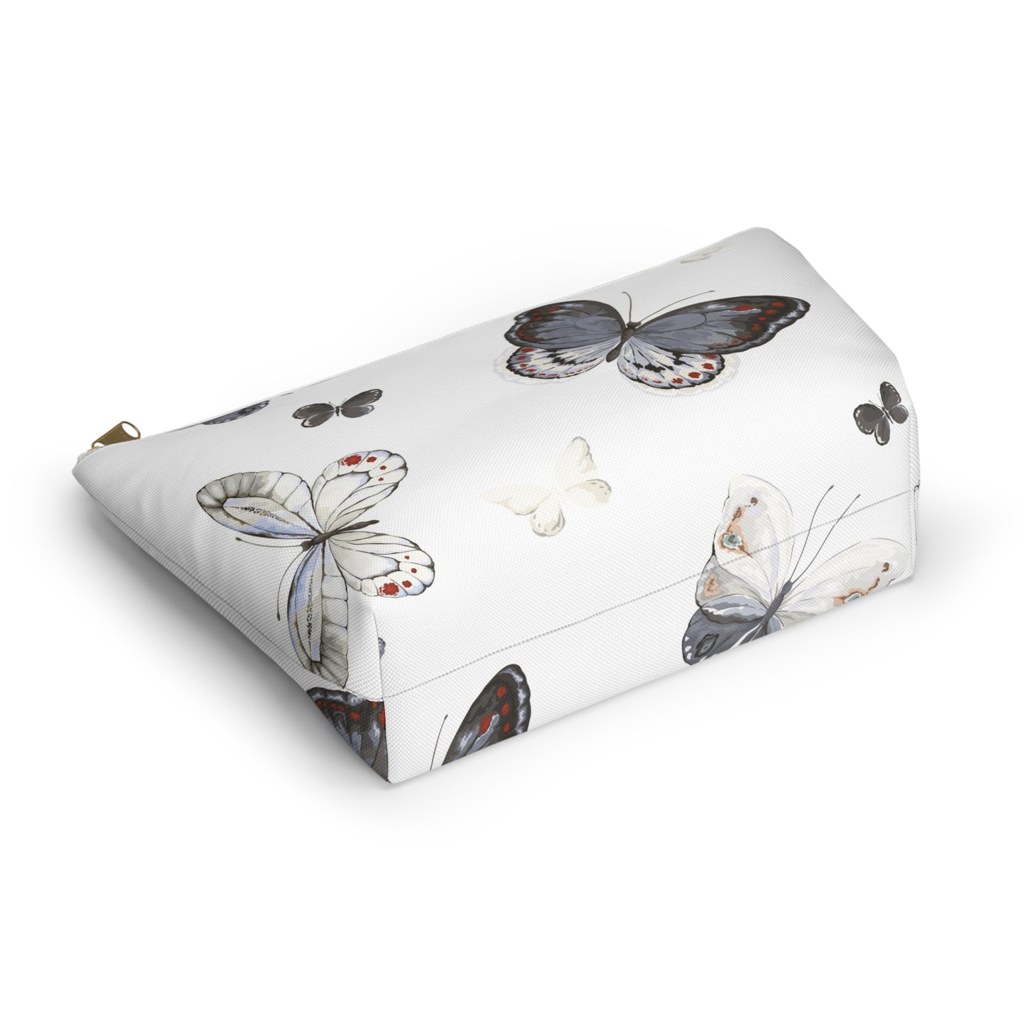 Butterfly Print Accessory Pouch | Stylish Makeup Bag for Travel & Organization