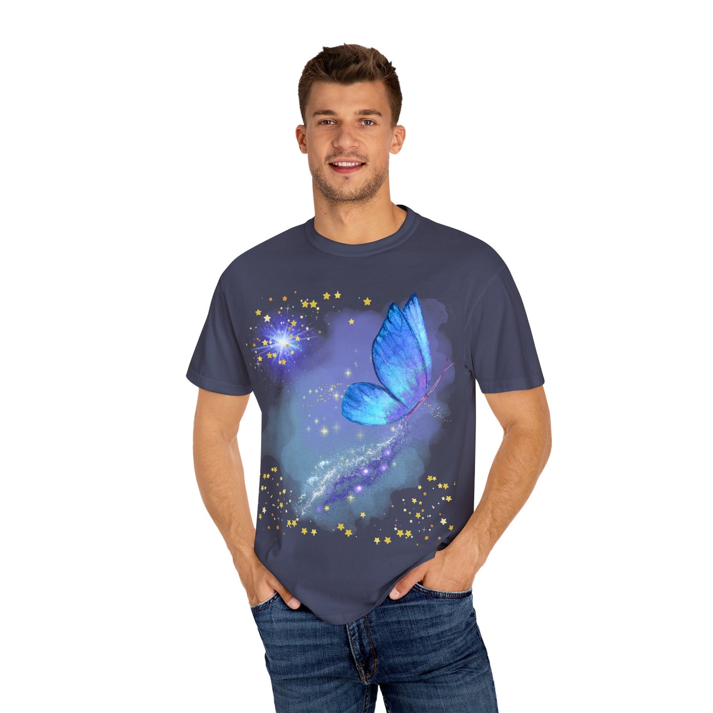 Celestial Butterfly Unisex T-Shirt - Dreamy Graphic Tee for Nature Lovers