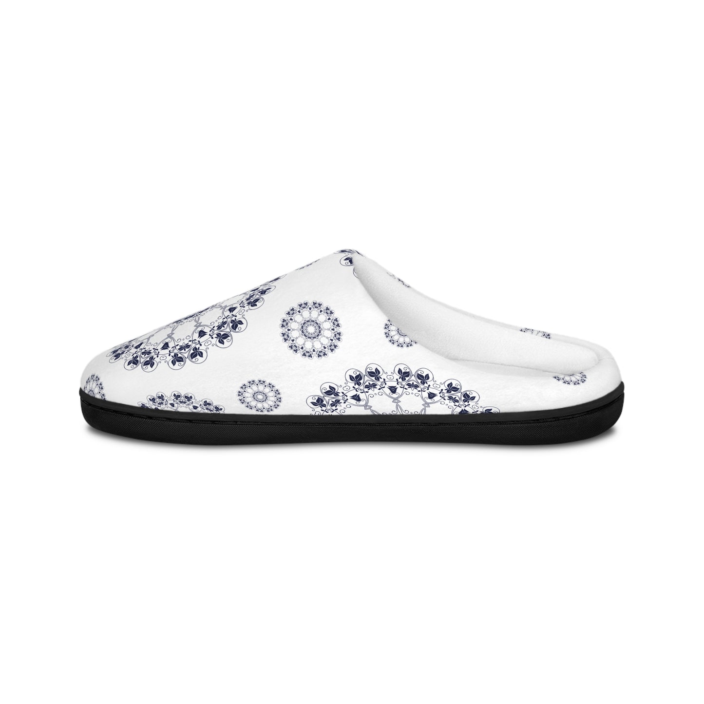 Cozy Women's Indoor Slippers with Elegant Mandala Design, House Slippers, Gift for Her, Relaxation Footwear, Home Comfort