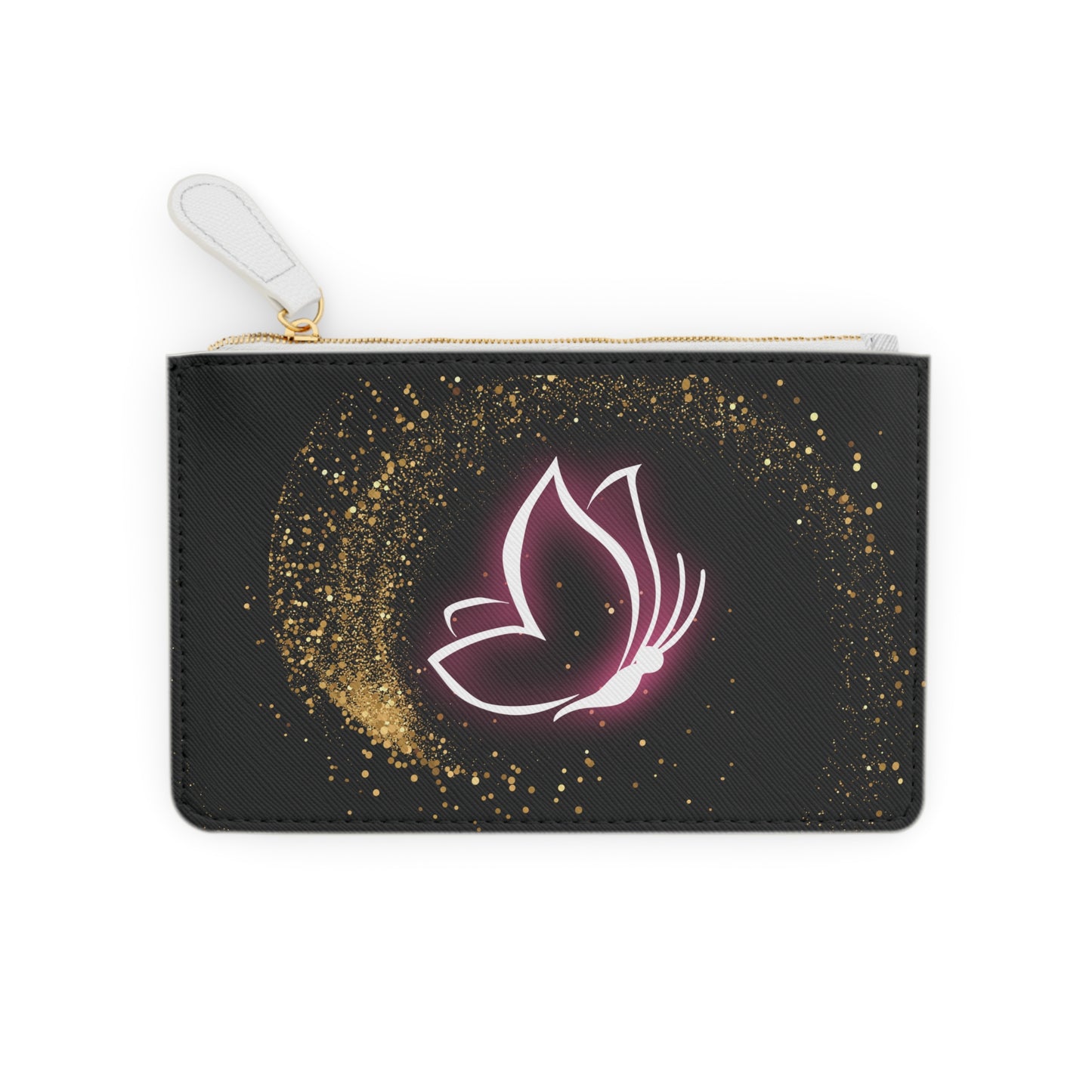 Gleaming Butterfly Mini Clutch Bag - Elegant Floral Design for Special Occasions