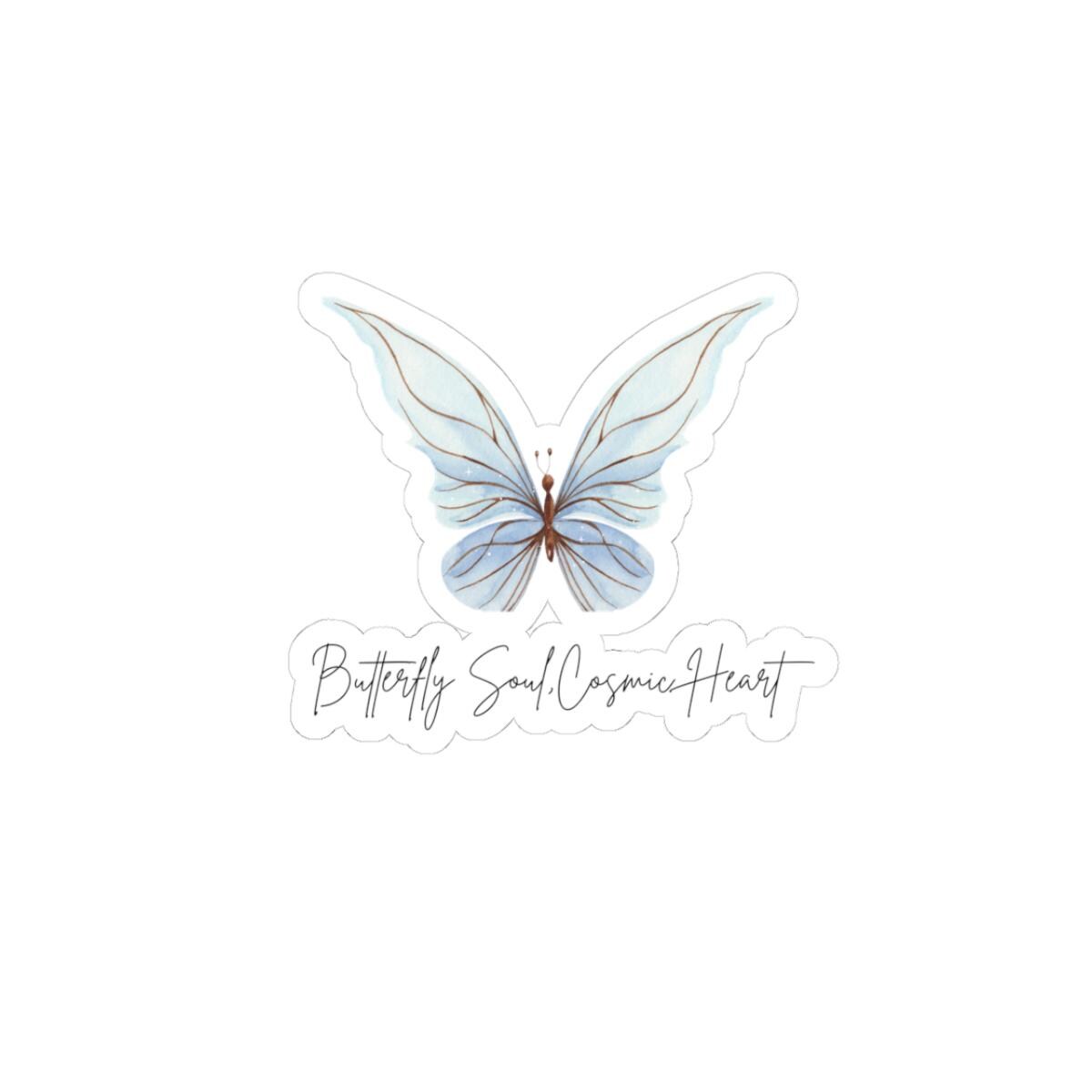 Dreamy Butterfly Kiss-Cut Stickers | Nature Lover Art Stickers, Aesthetic Laptop Decals, Gift for Her, Boho Decor